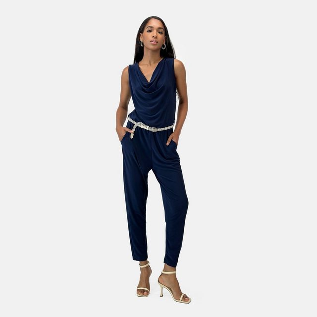 Elara Jumpsuit Elara Damen Jumpsuit mit Gürtel (1-tlg)