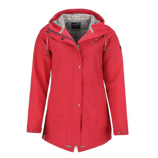 modAS Softshelljacke Damen Softshell-Mantel Unifarben - Outdoor Jacke Regenjacke mit Kapuze