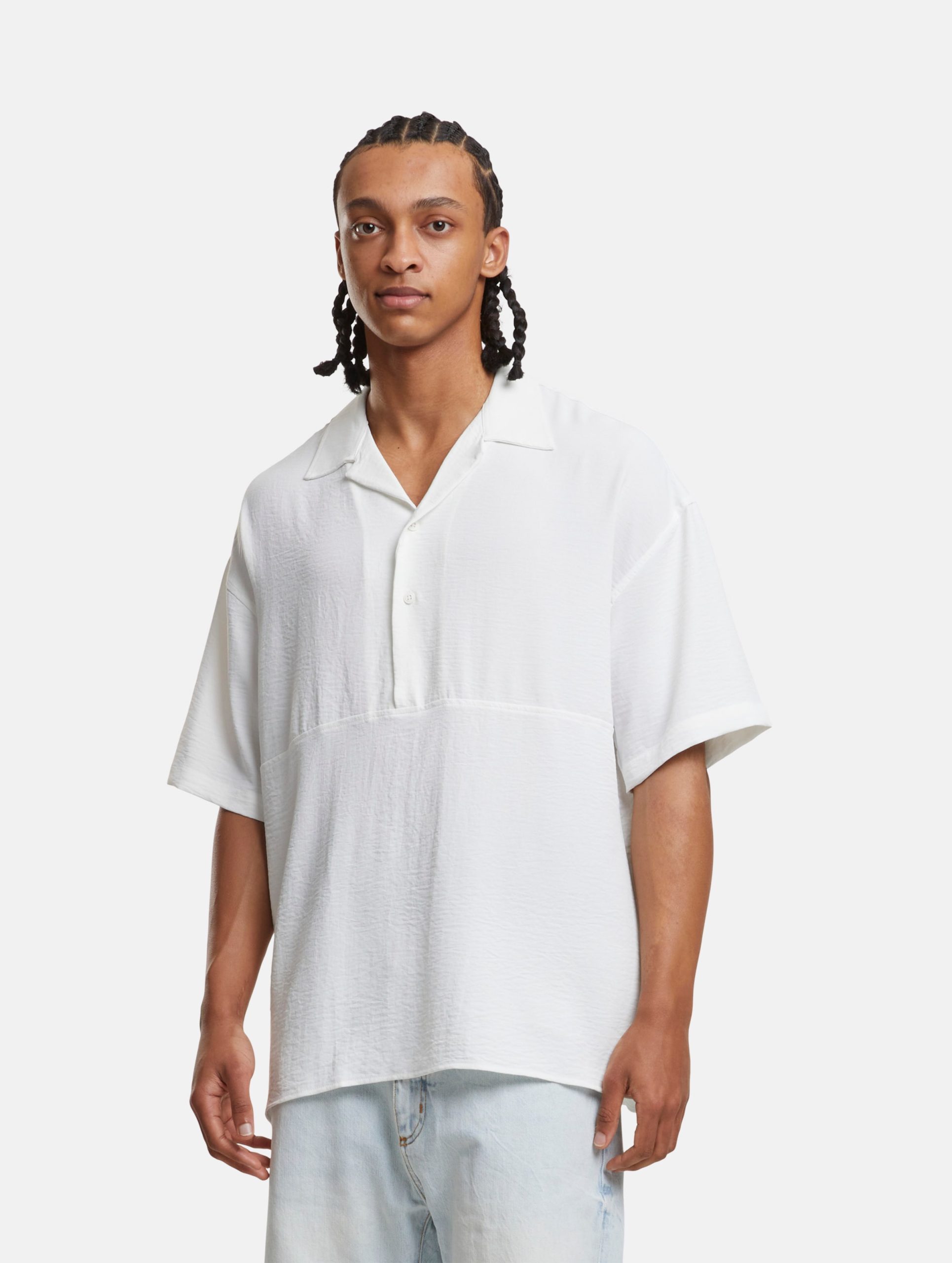 2Y Premium Wrinkled Textured Blouse Hemd