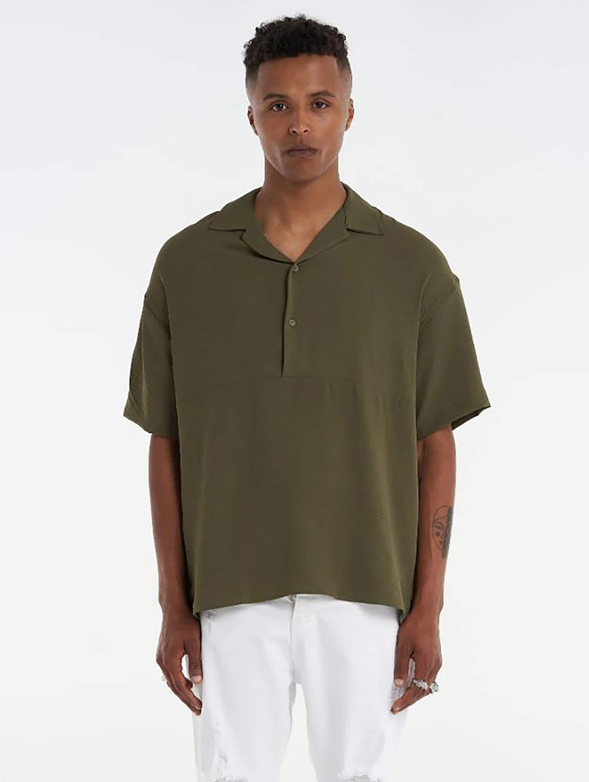 2Y Premium Wrinkled Textured Blouse Hemd