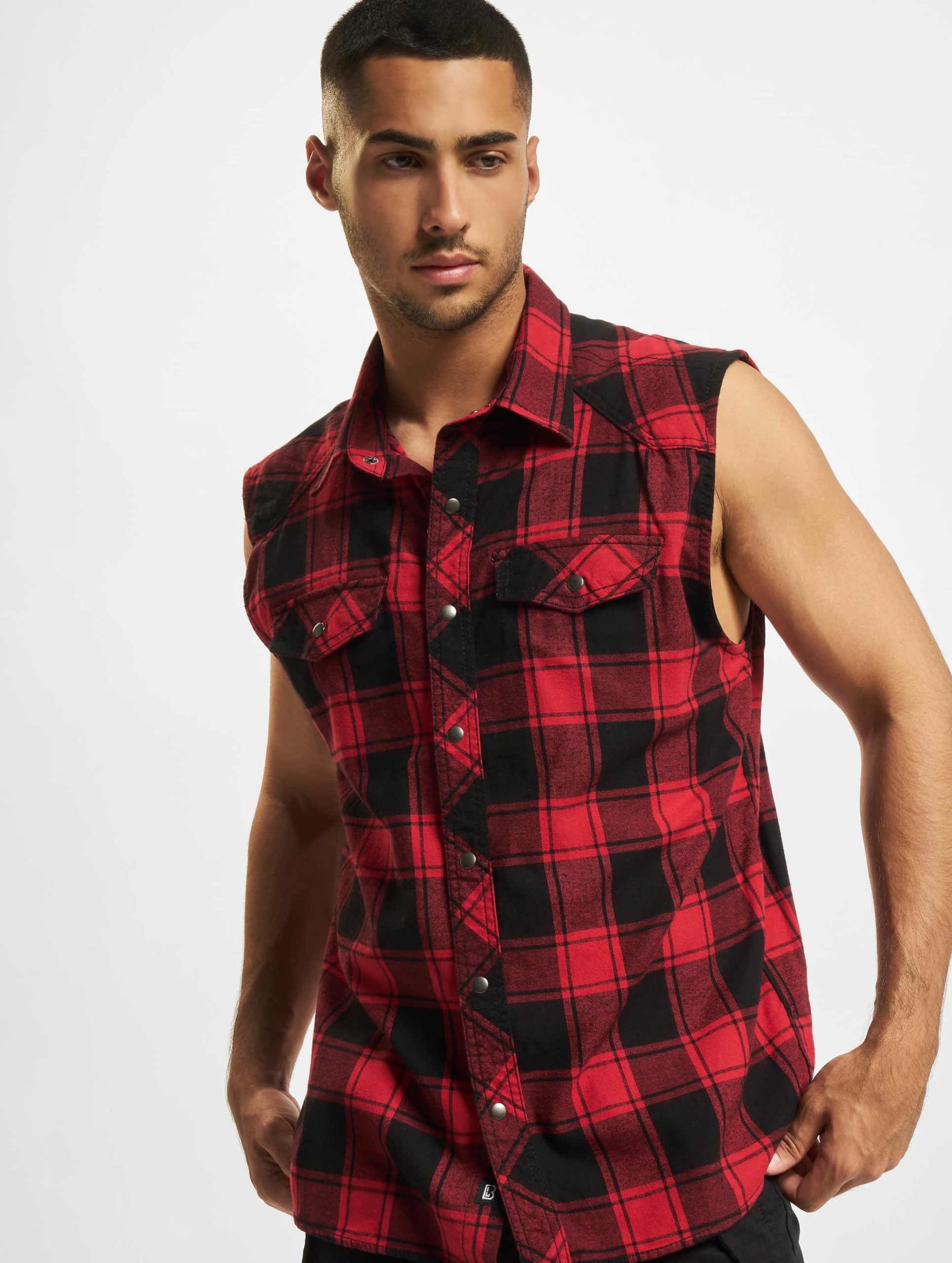 Brandit Check Sleeveless Hemd