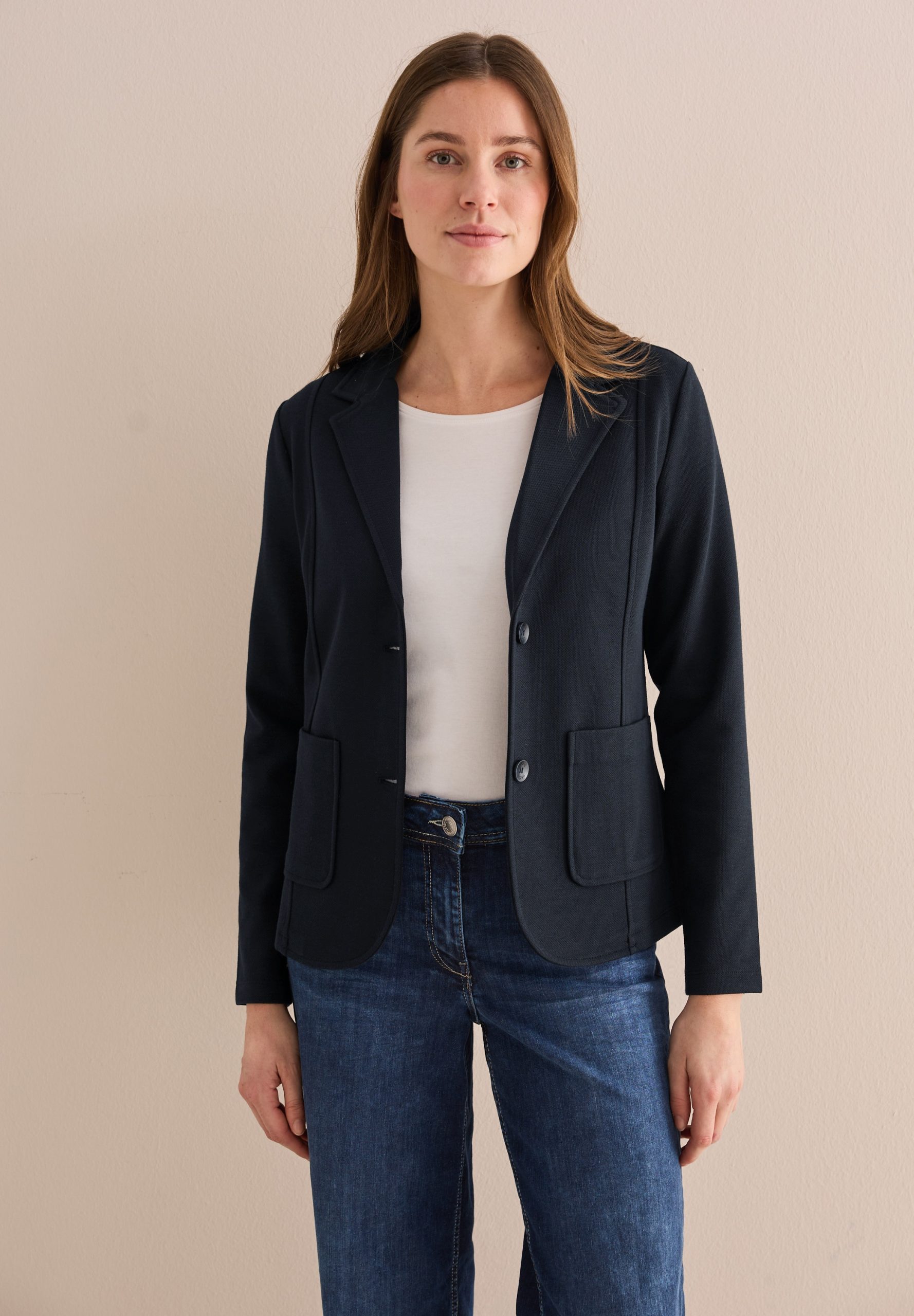 Cecil Kurzblazer, aus elastischem Materialmix