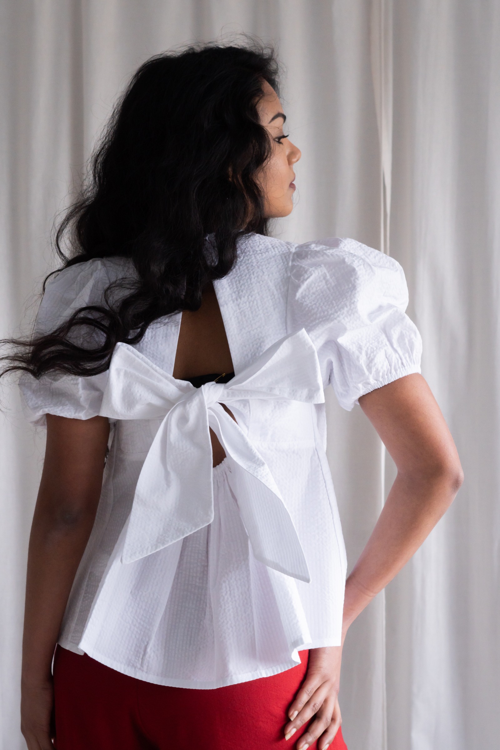 Common and Sense Damen vegan Oberteil Cleo White