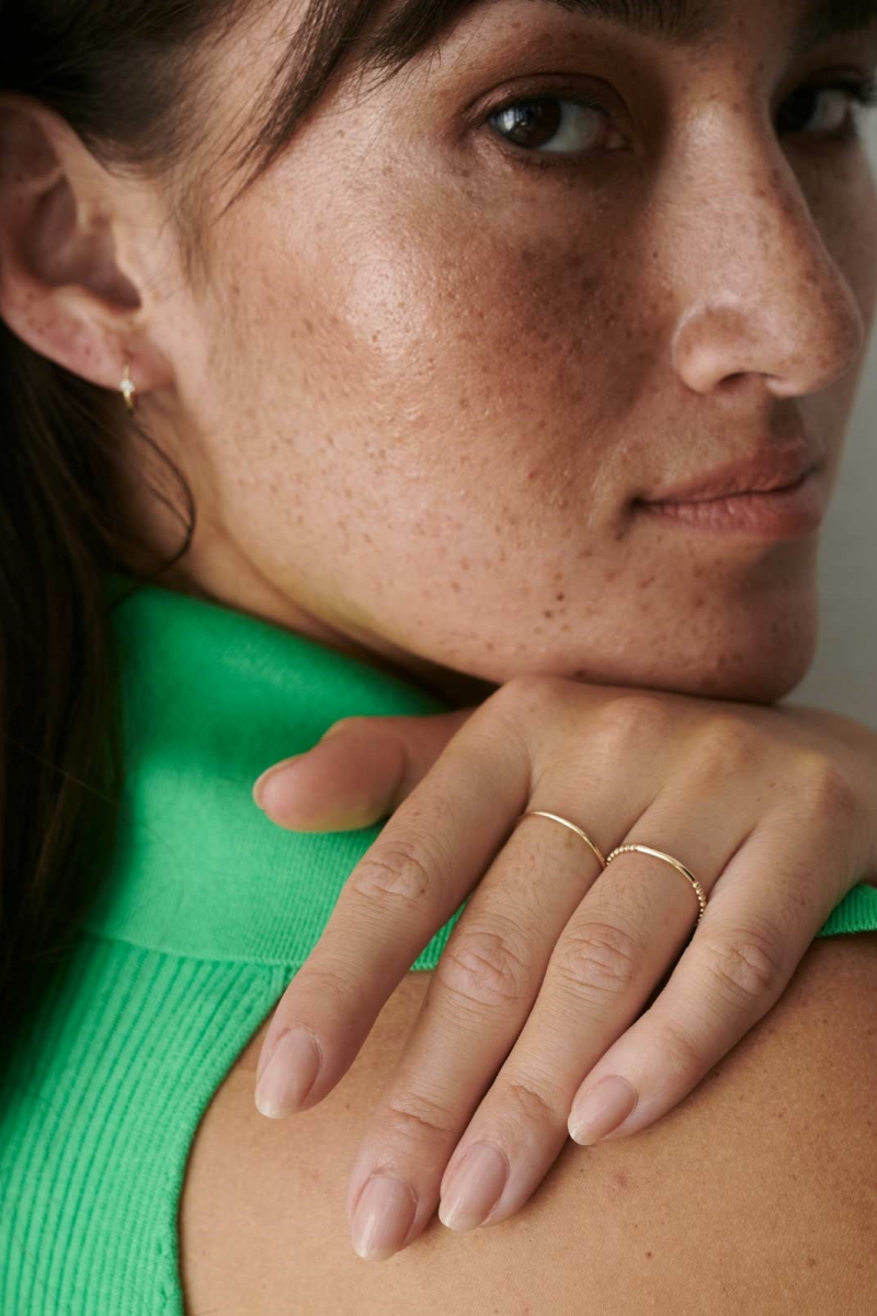 Dear Darling Berlin Damen vegan Ring Liberty 14k Echtgold 14k Gelbgold