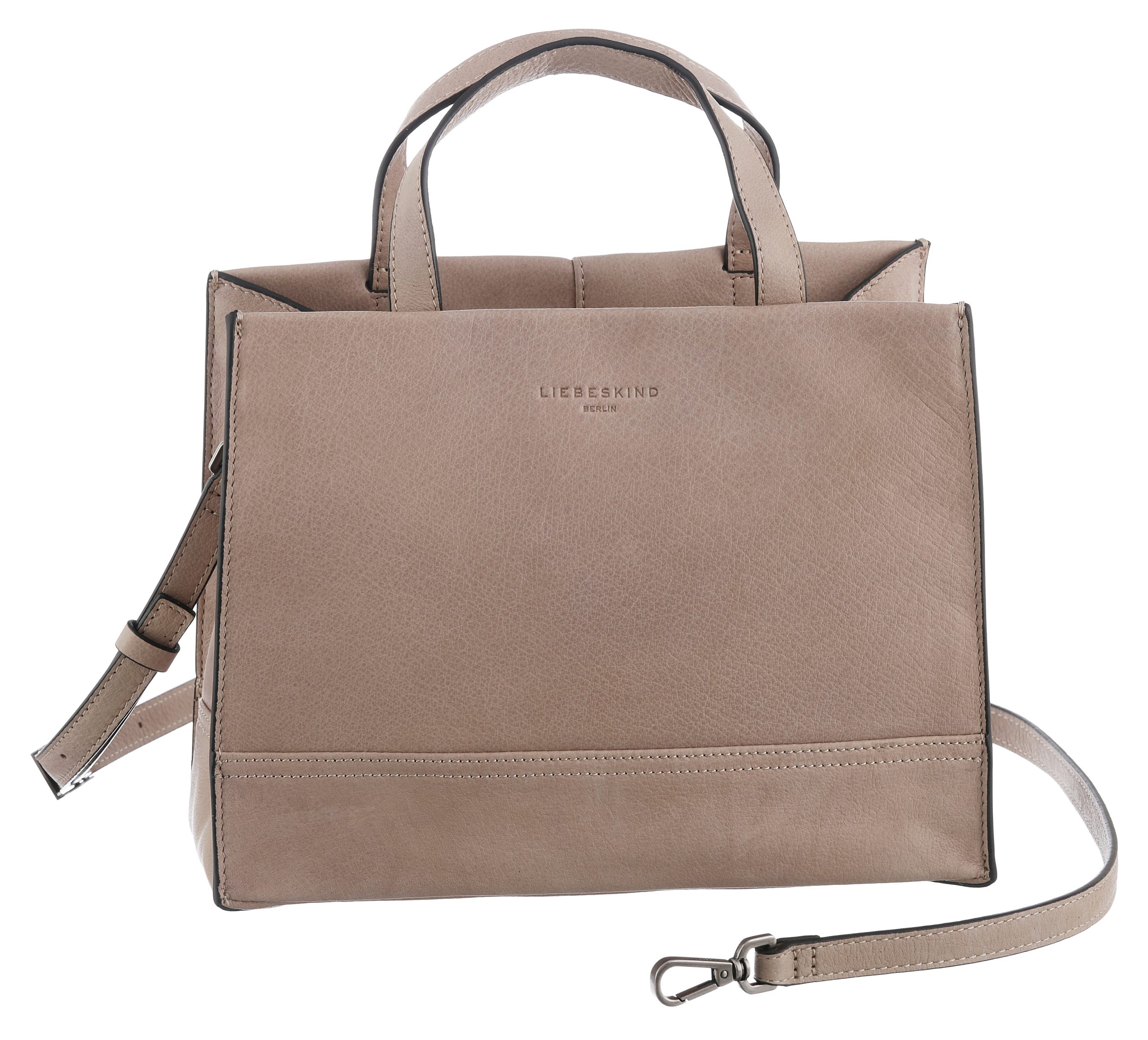 Liebeskind Berlin Henkeltasche "Satchel M LOU 2 3D LEATHER", Schultertasche Handtasche Damen Umhängetasche