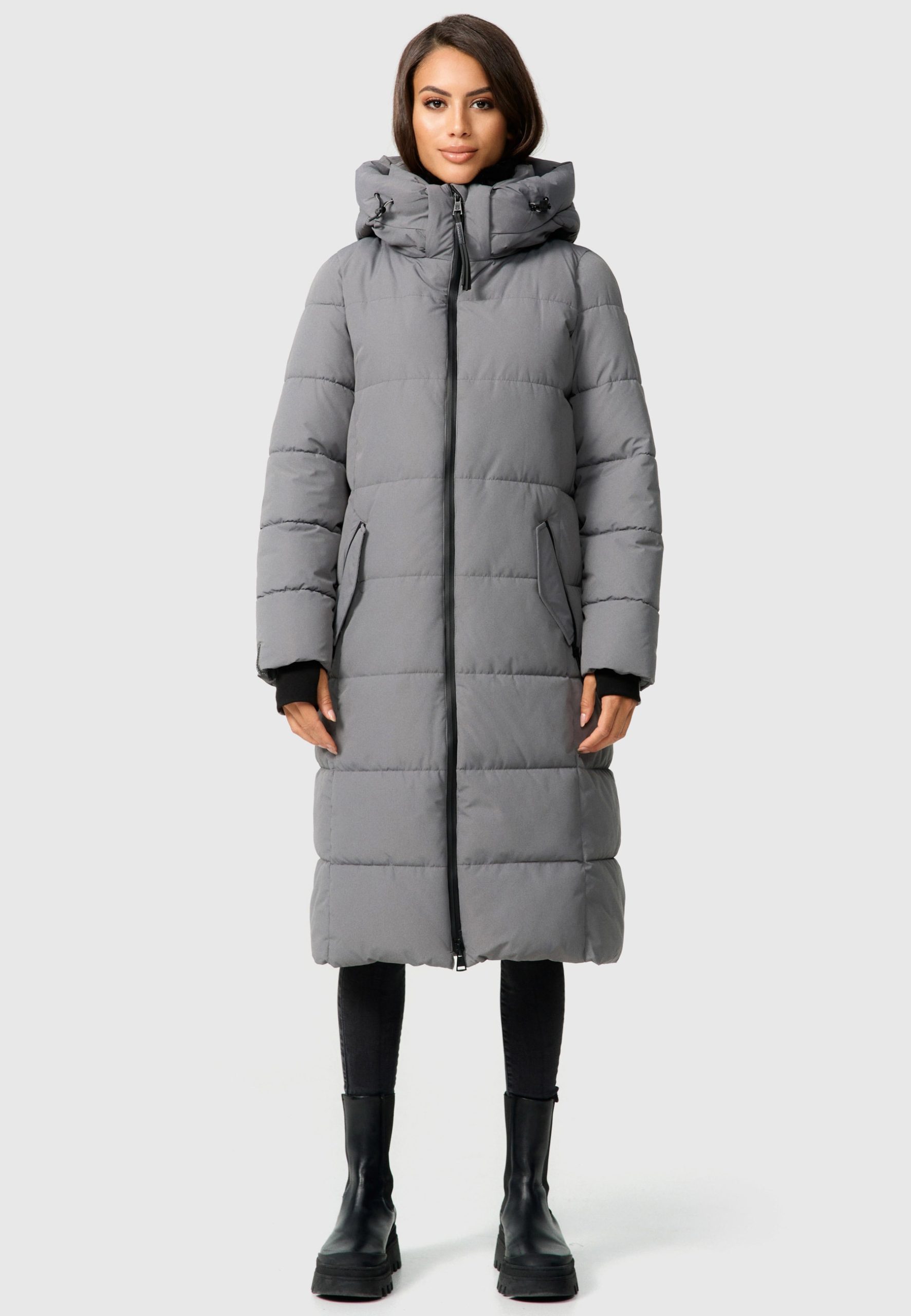 Marikoo Steppjacke "Zuraraa XVI", langer Winter Mantel gesteppt