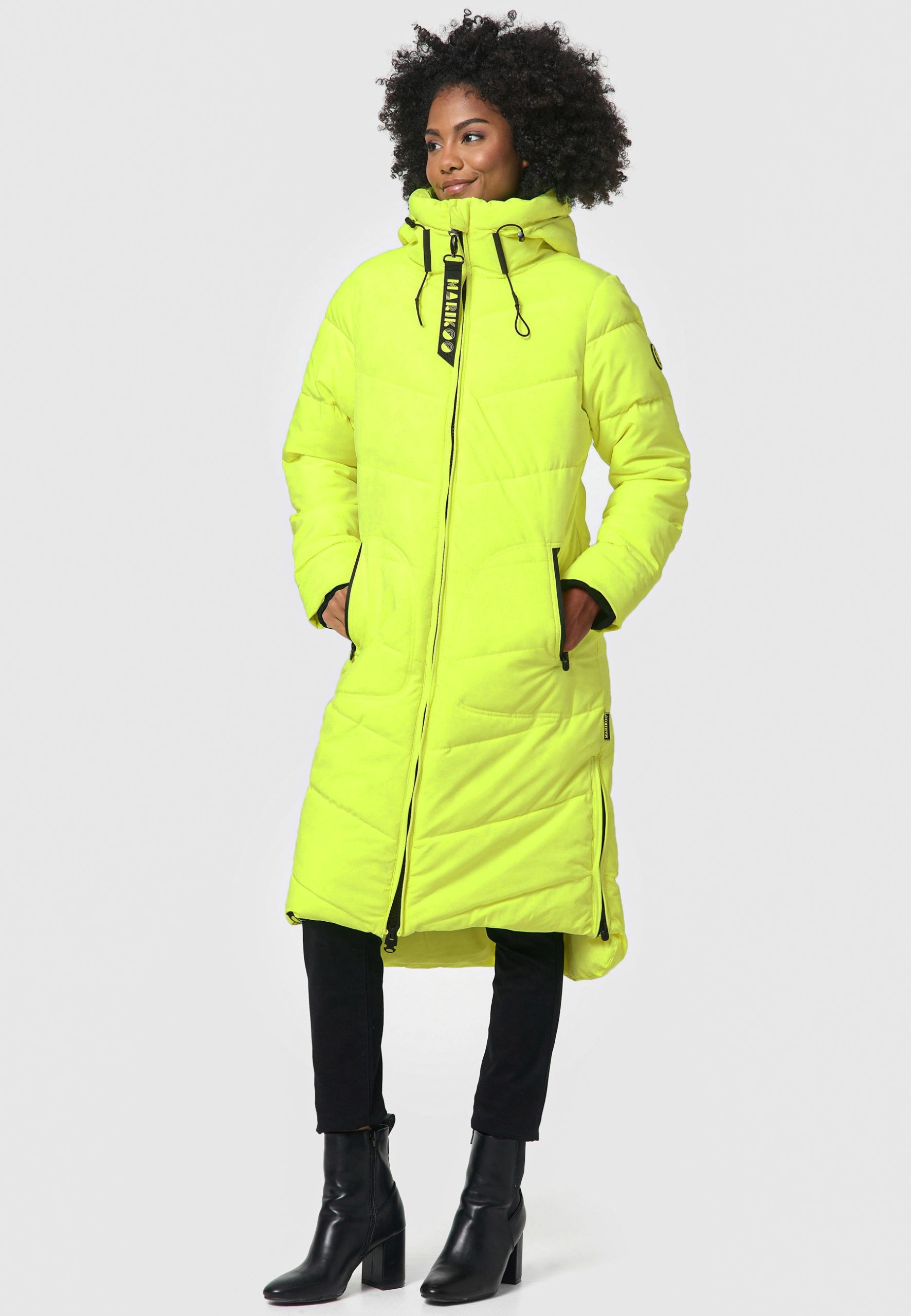 Marikoo Winterjacke "Benikoo", langer Winter Mantel gesteppt