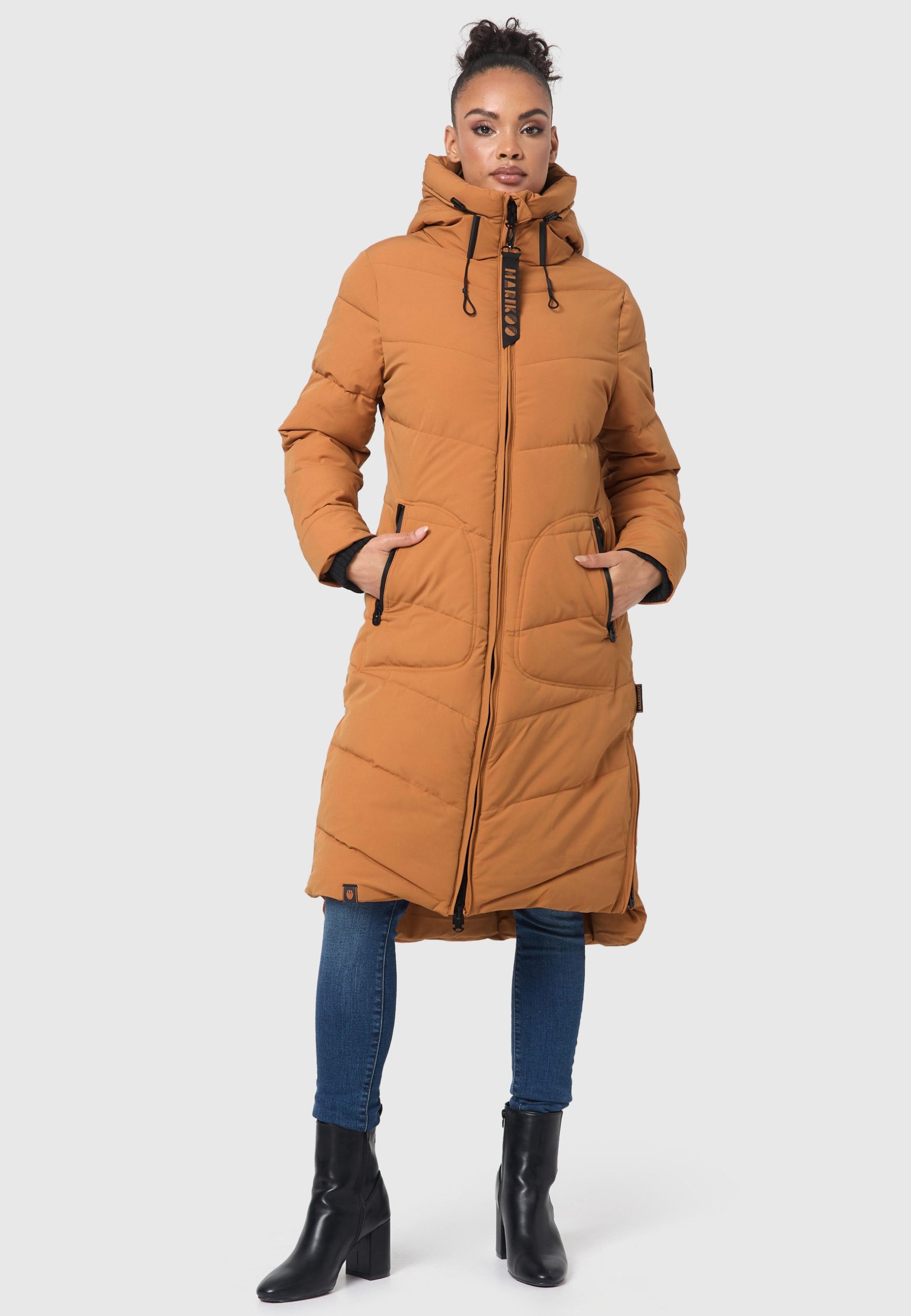 Marikoo Winterjacke "Benikoo", langer Winter Mantel gesteppt