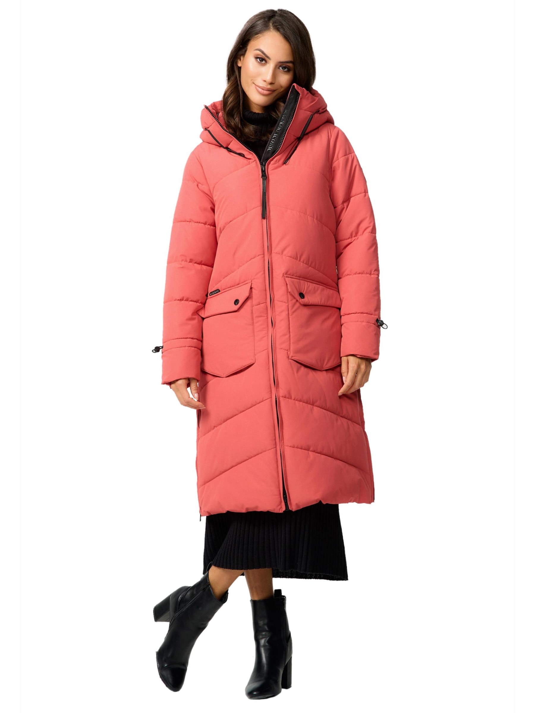 Marikoo Winterjacke "Tomomii XVI", warmer Winter Stepp Mantel mit Kapuze