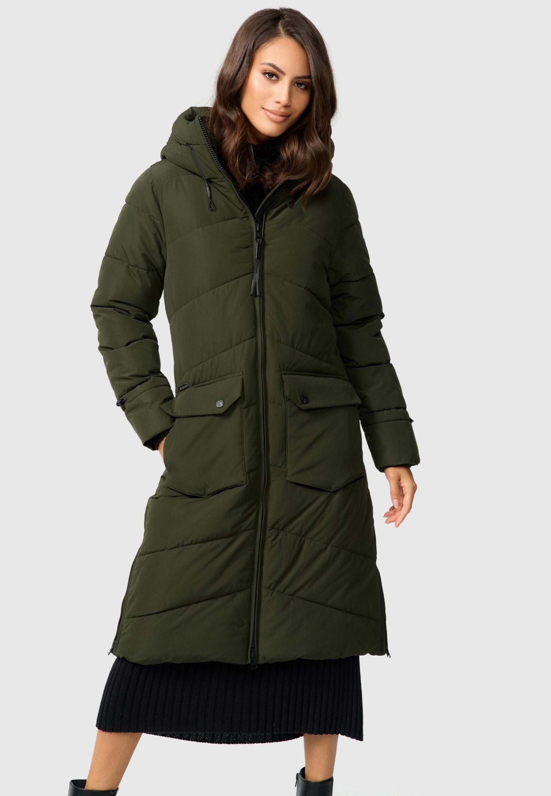 Marikoo Winterjacke "Tomomii XVI", warmer Winter Stepp Mantel mit Kapuze