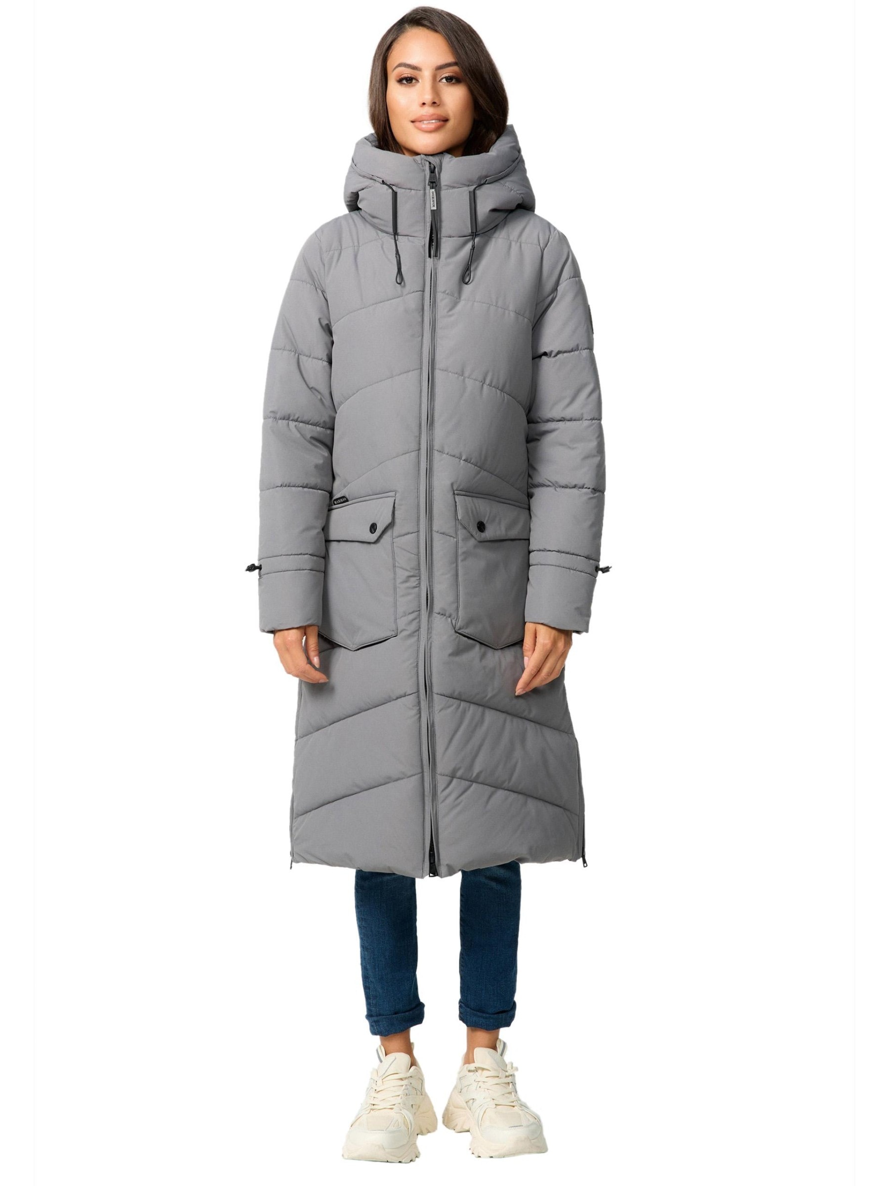 Marikoo Winterjacke "Tomomii XVI", warmer Winter Stepp Mantel mit Kapuze