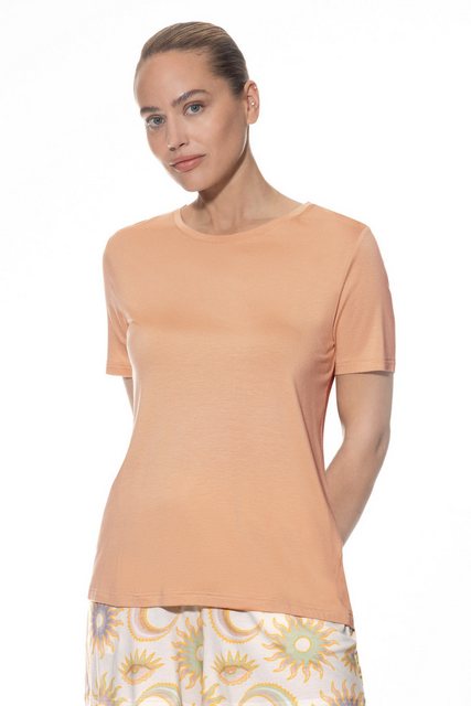 Mey T-Shirt Mey Damen T-Shirt 1210054 Caramel Fudge (1 Stück, 1-tlg., 1 Stück) fliessender Stoff
