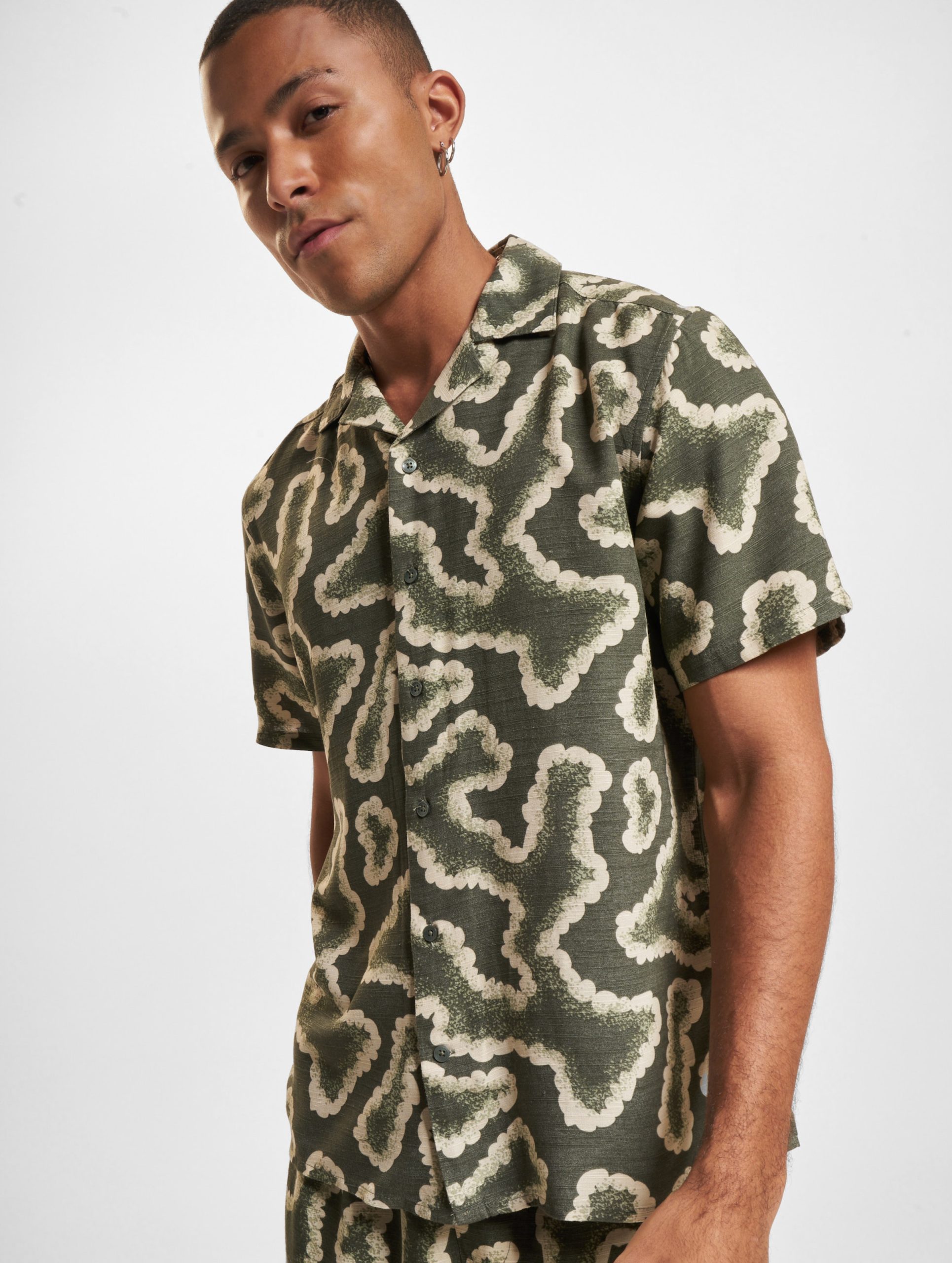 Only & Sons Noy Resort Abstract Hemd