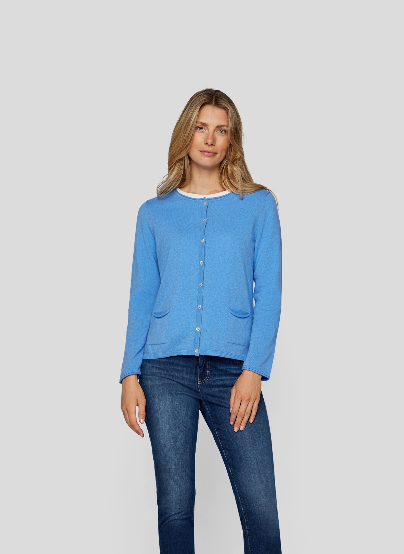 Rabe Strickjacke "Rabe Cashmere Strickjacke mit Rundhals"