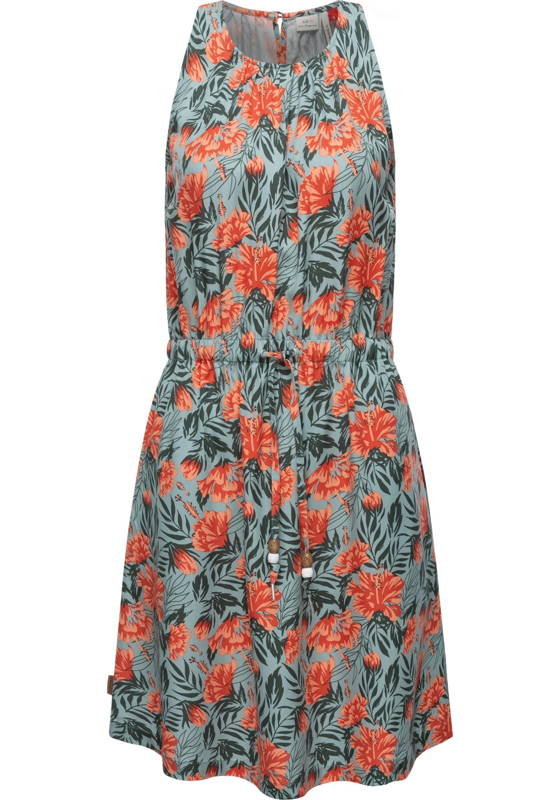 Ragwear A-Linien-Kleid "Sanai Print Organic", stylisches Sommerkleid mit verspielten Details