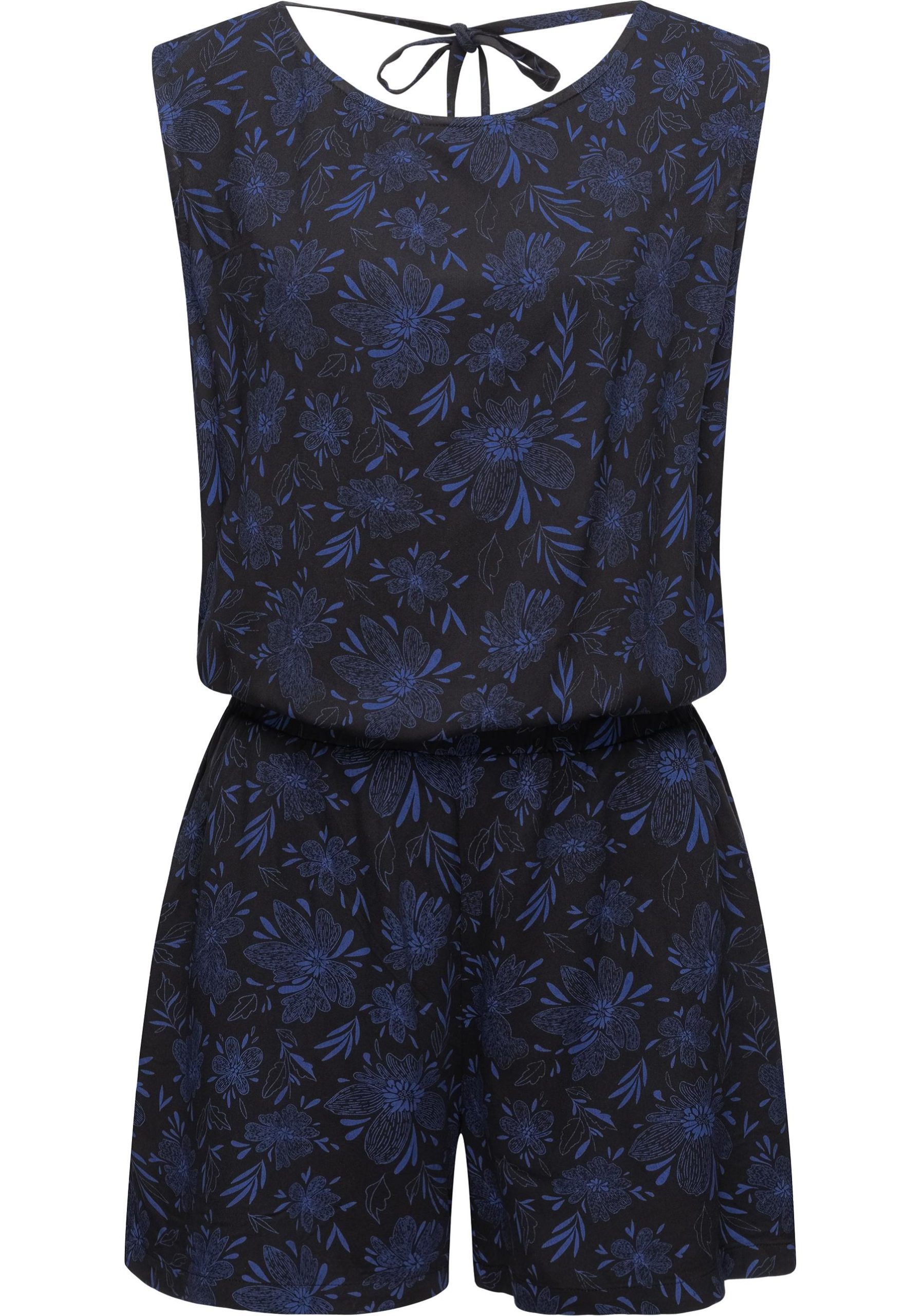Ragwear Jumpsuit "Zella", schicker, kurzer Damen Overall mit floralem Print