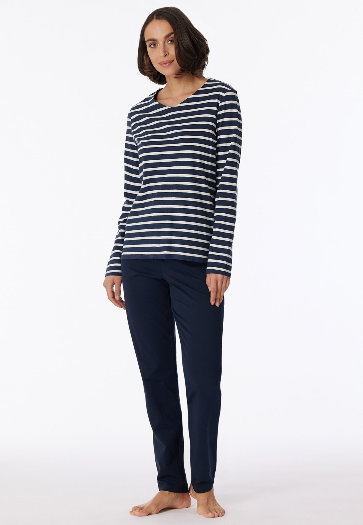 Schiesser Pyjama ""Casual Essentials"", (2 tlg.), mit lässigem Design