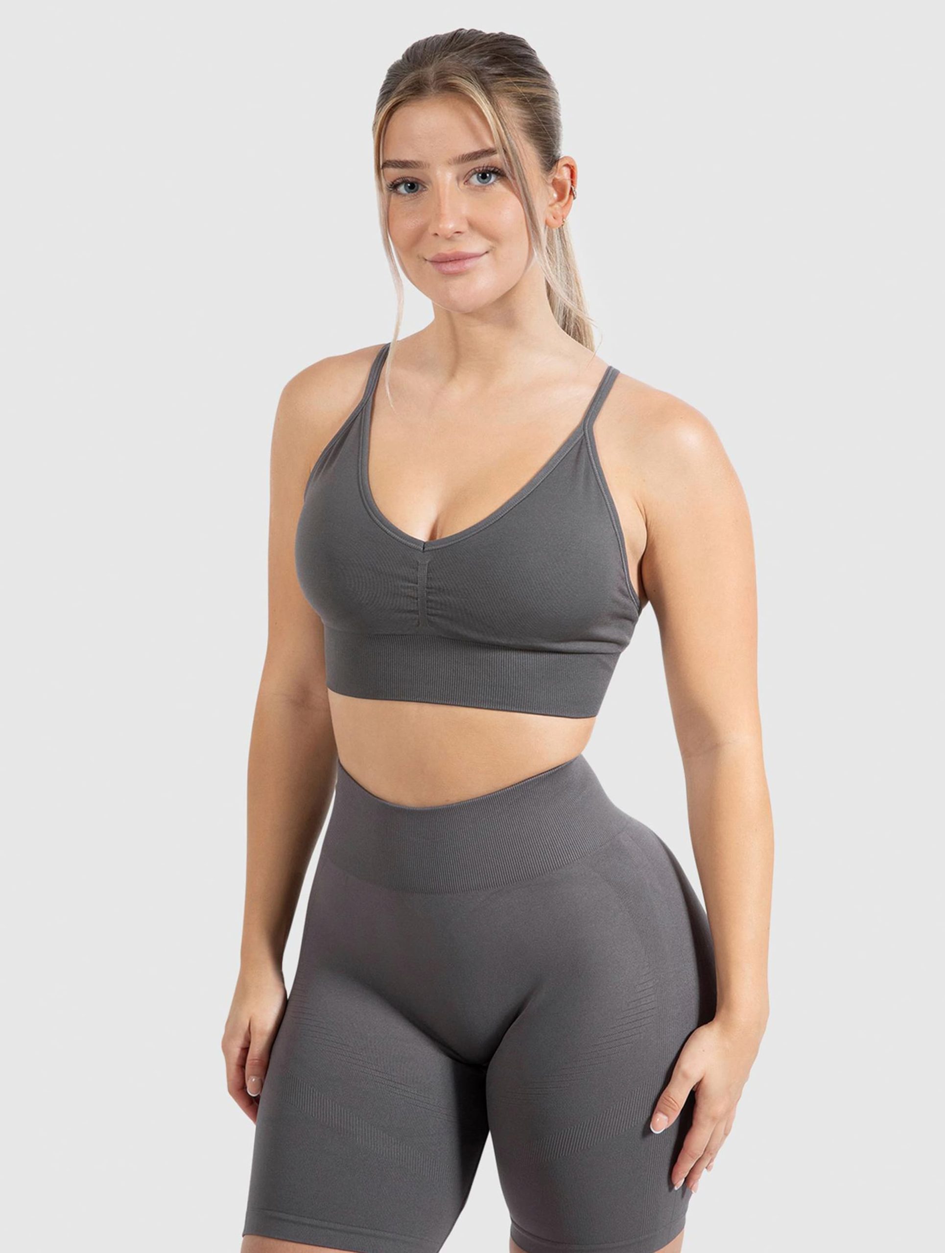 Smilodox Sport BH Maria Solid Scrunch Unterwäsche