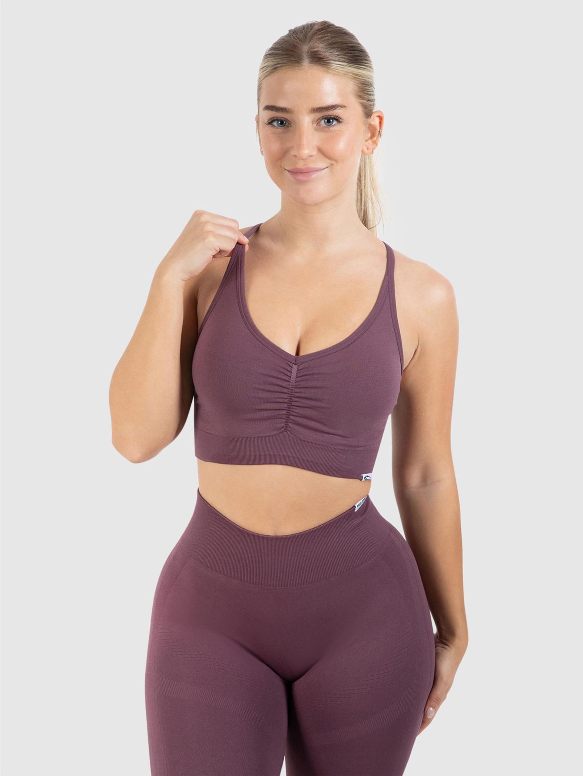 Smilodox Sport BH Solid Scrunch Unterwäsche