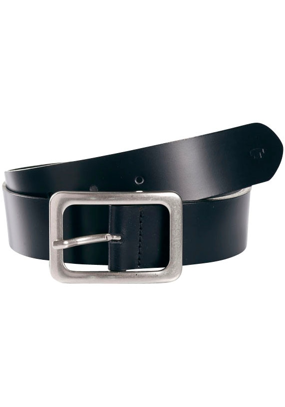 TOM TAILOR Ledergürtel "TTEVE", 4 cm breiter Damen Ledergürtel, kalssiches Must-Have