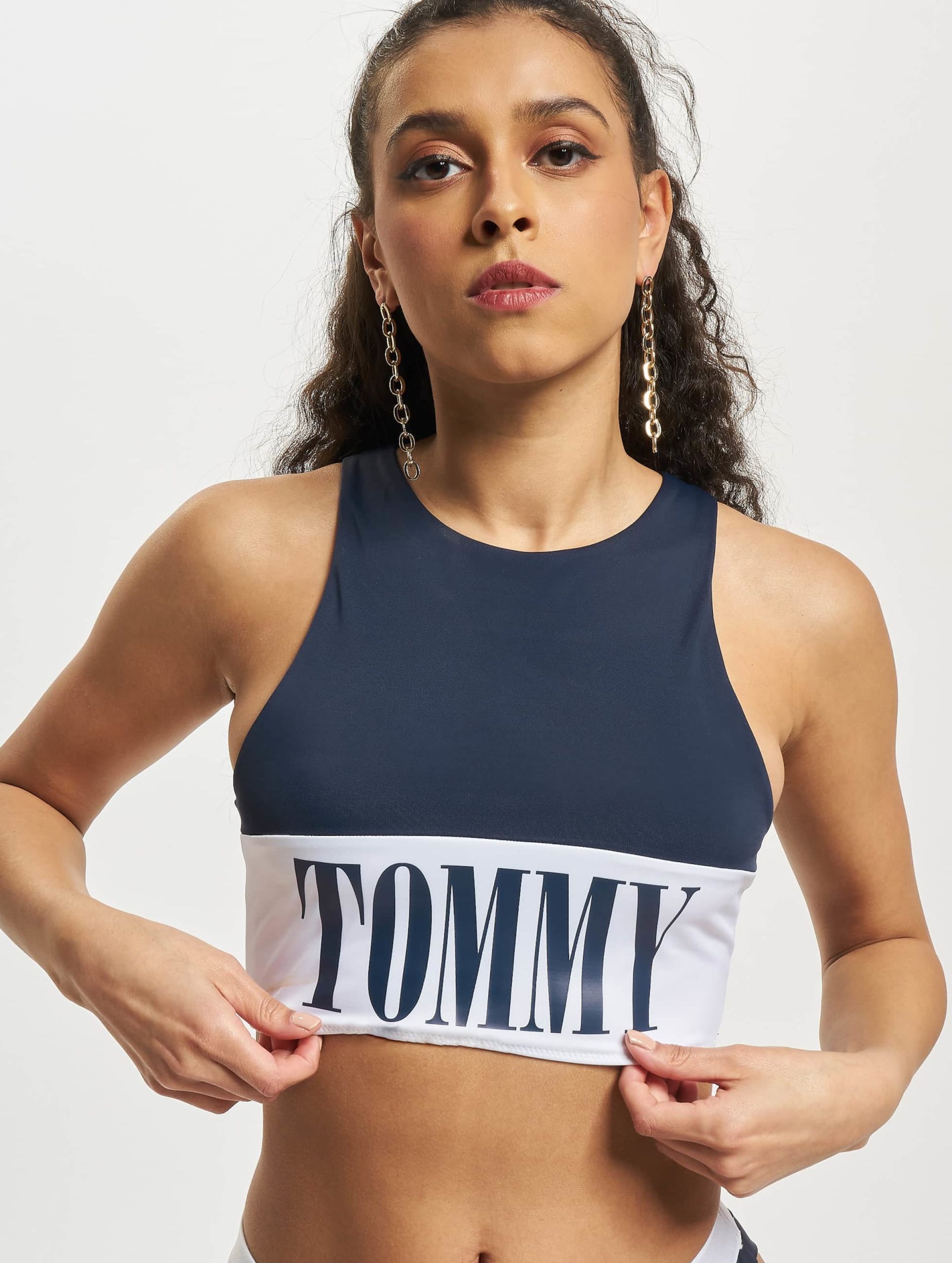 Tommy Hilfiger High Neck Crop Bikini Oberteil