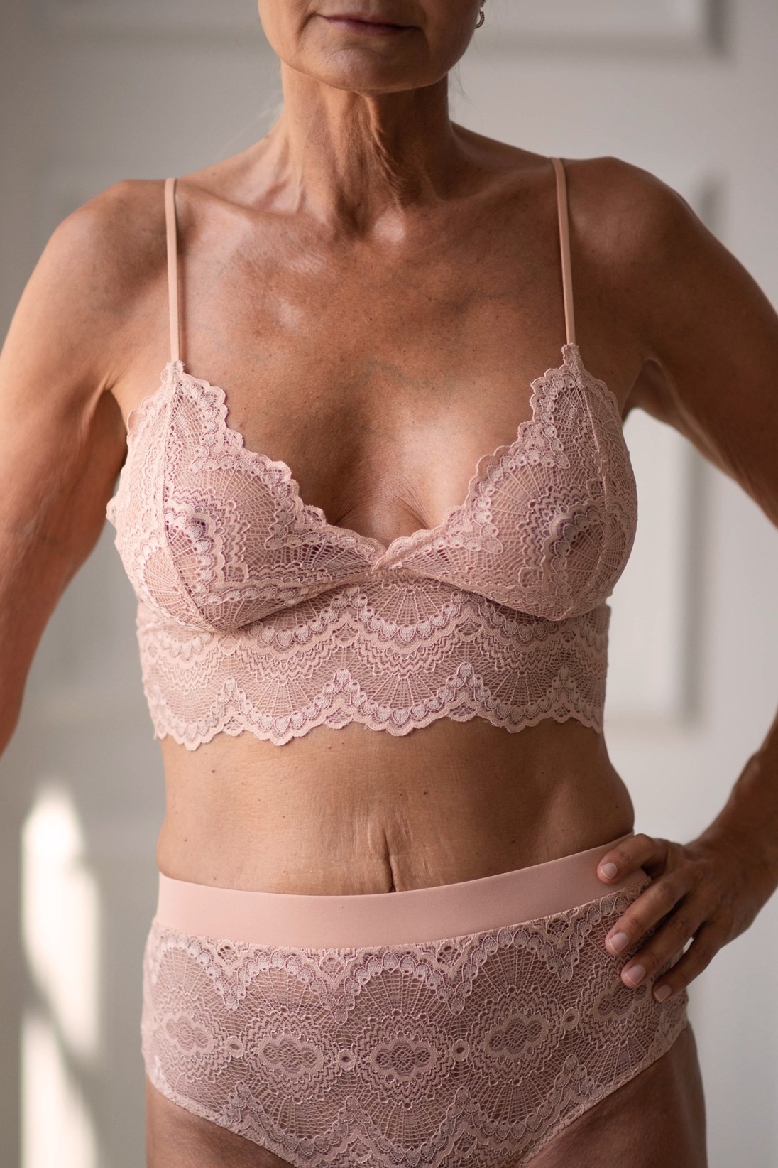 Understatement Damen vegan Bralette-Oberteil Zartrosa