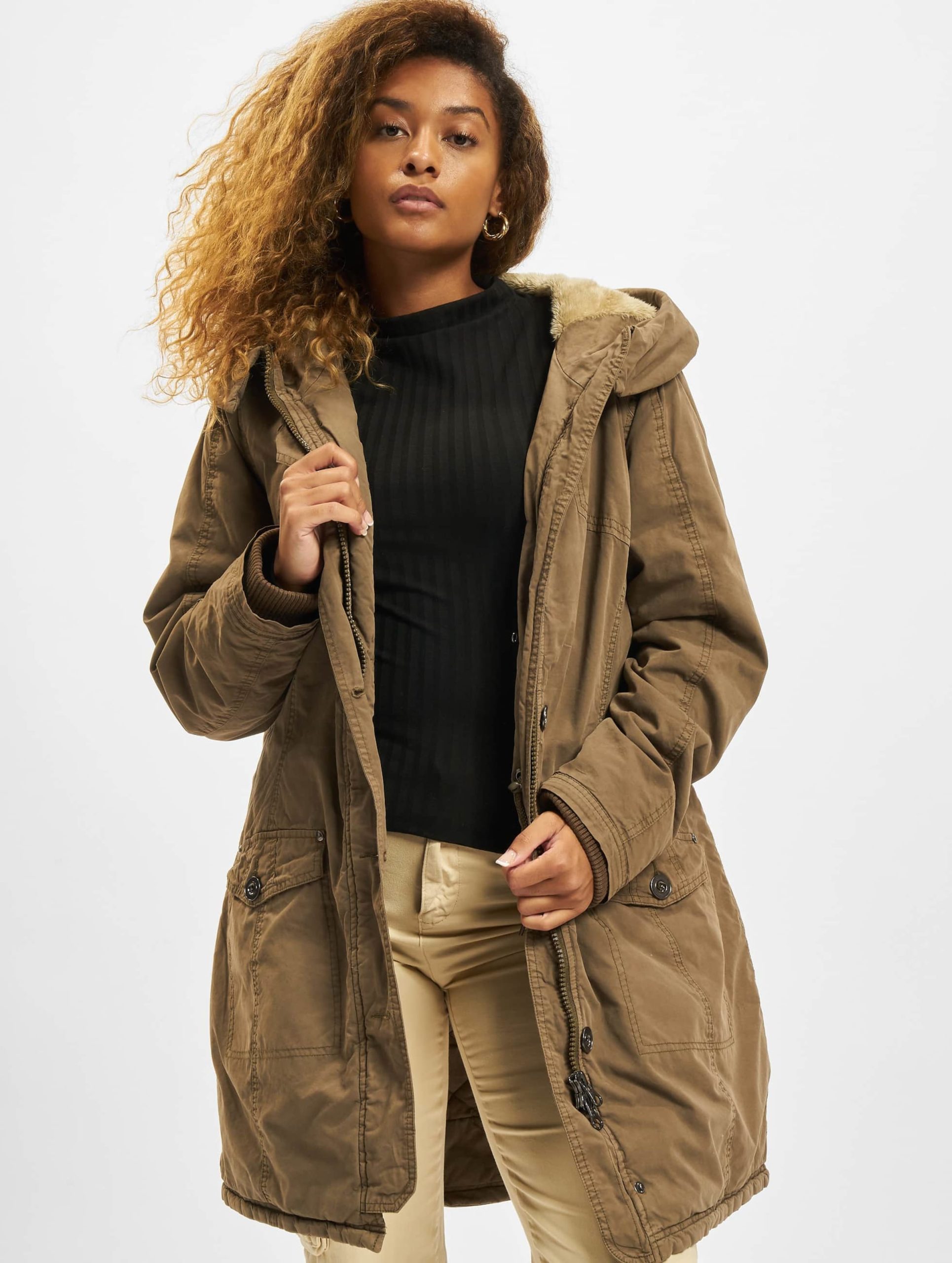 Urban Classics Garment Washed Long Mantel