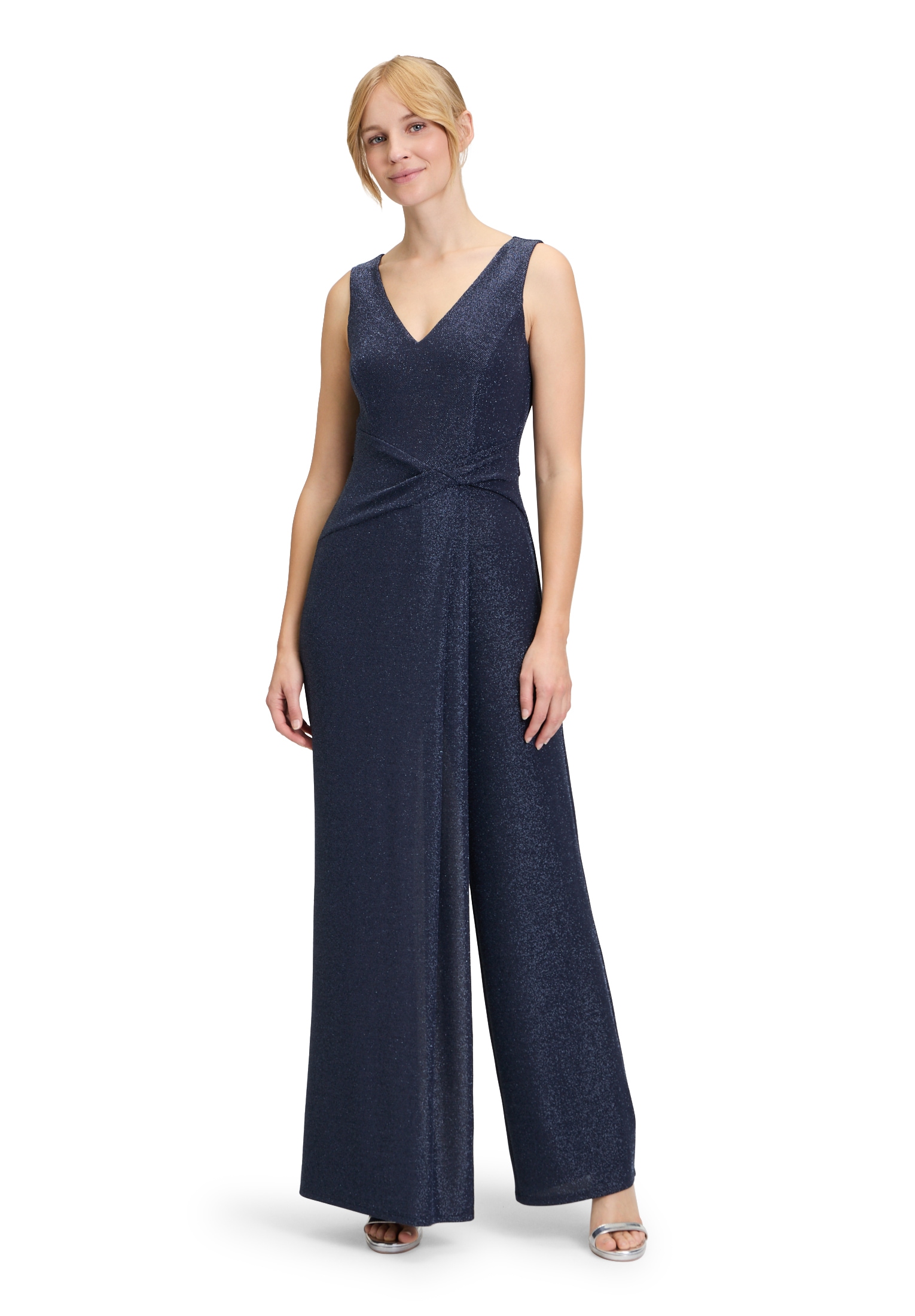 Vera Mont Overall "Vera Mont Jumpsuit im Glitzer-Look", (1 tlg.), Nahtführung