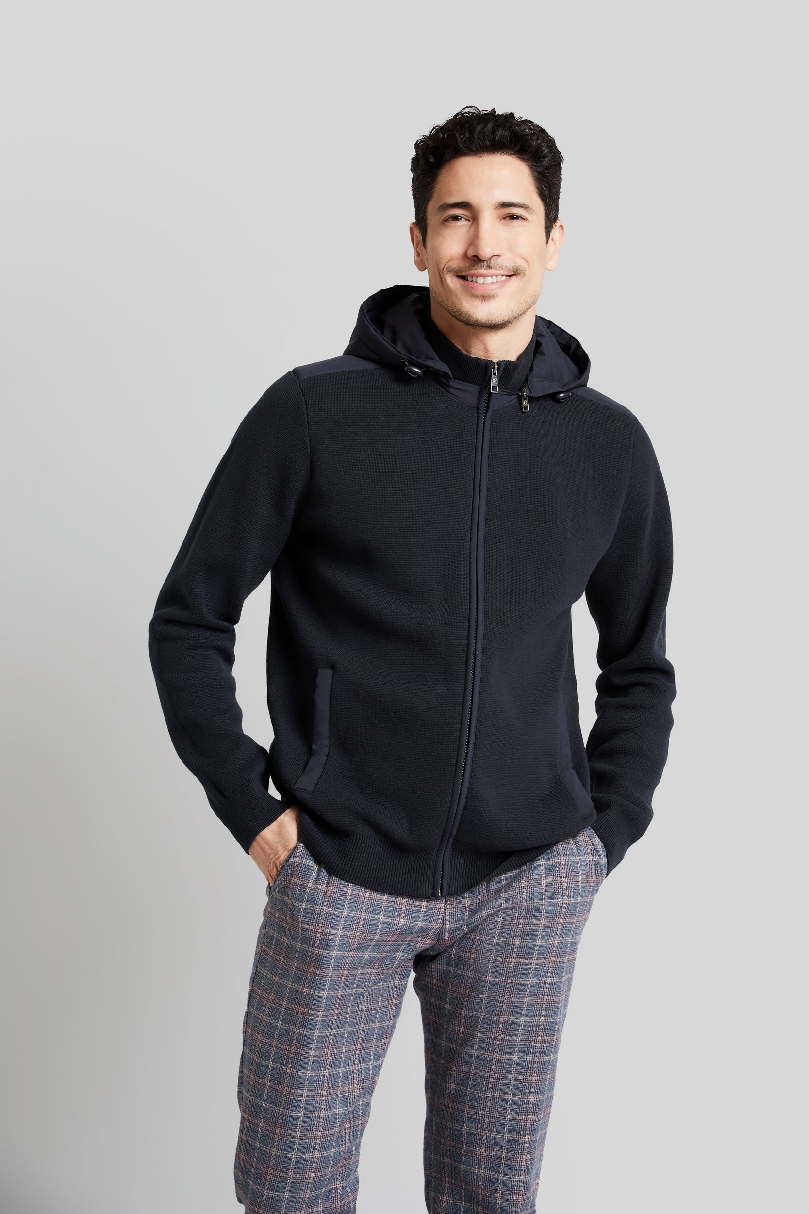 bugatti Strickjacke, aus reiner Baumwolle