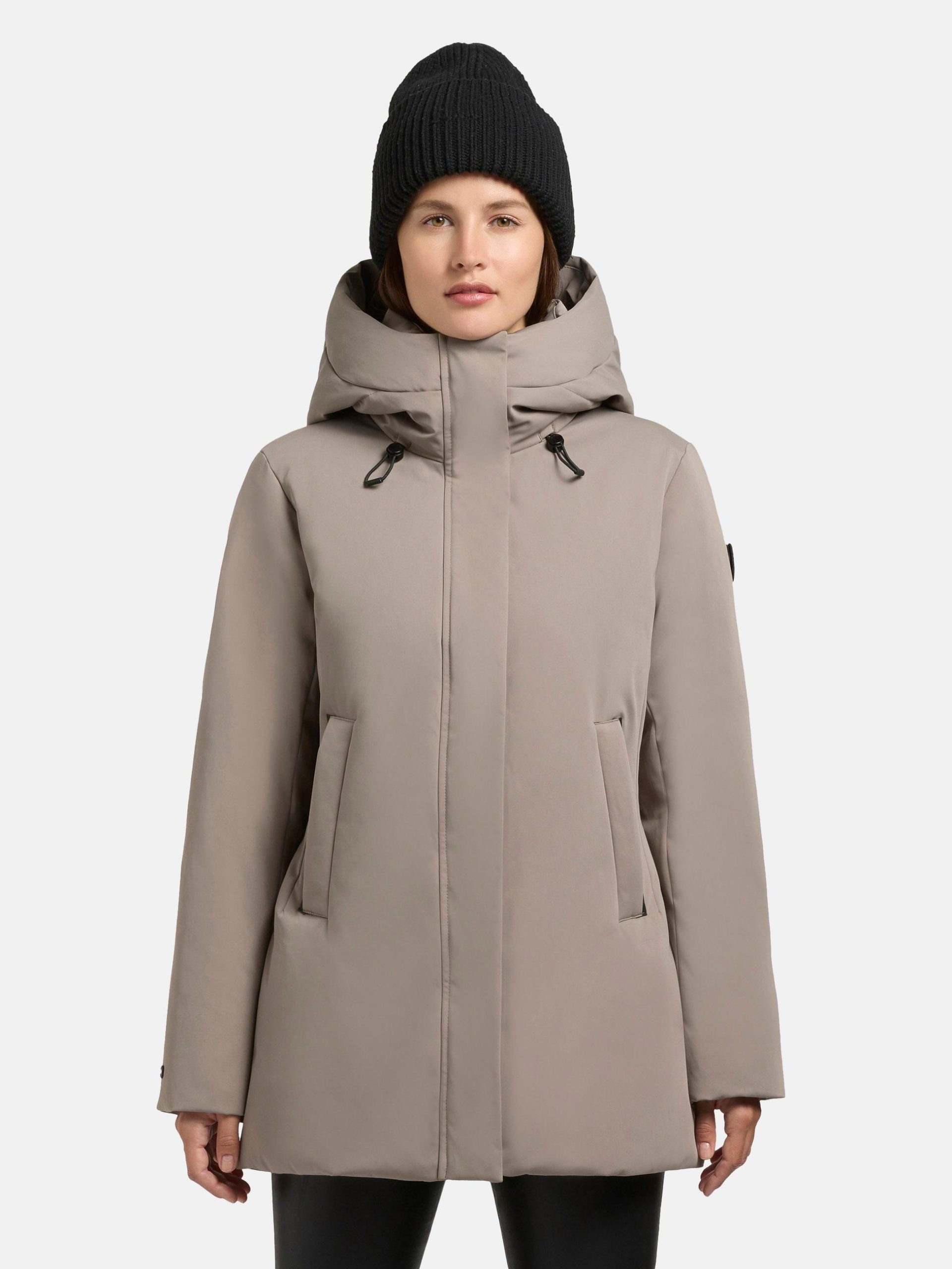 khujo Winterjacke "Palla-YM", mit Kapuze, Damen Wintermantel mit verstellbarer Kapuze