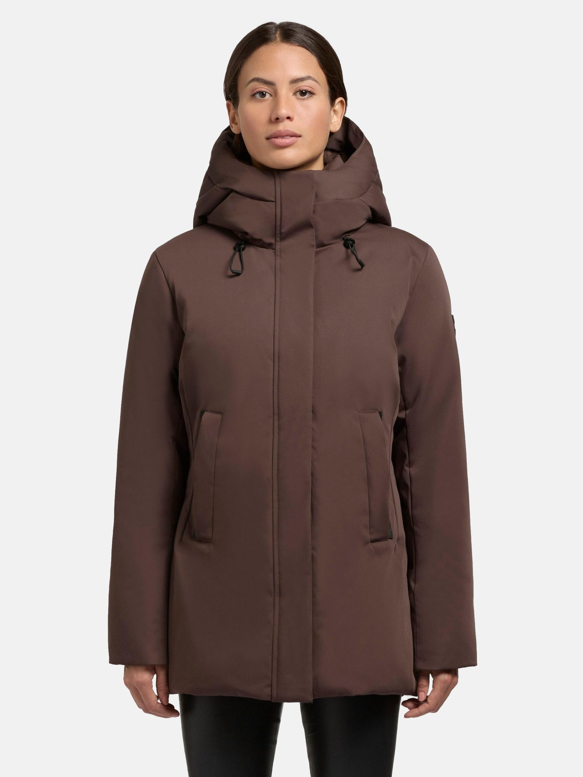 khujo Winterjacke "Palla-YM", mit Kapuze, Damen Wintermantel mit verstellbarer Kapuze