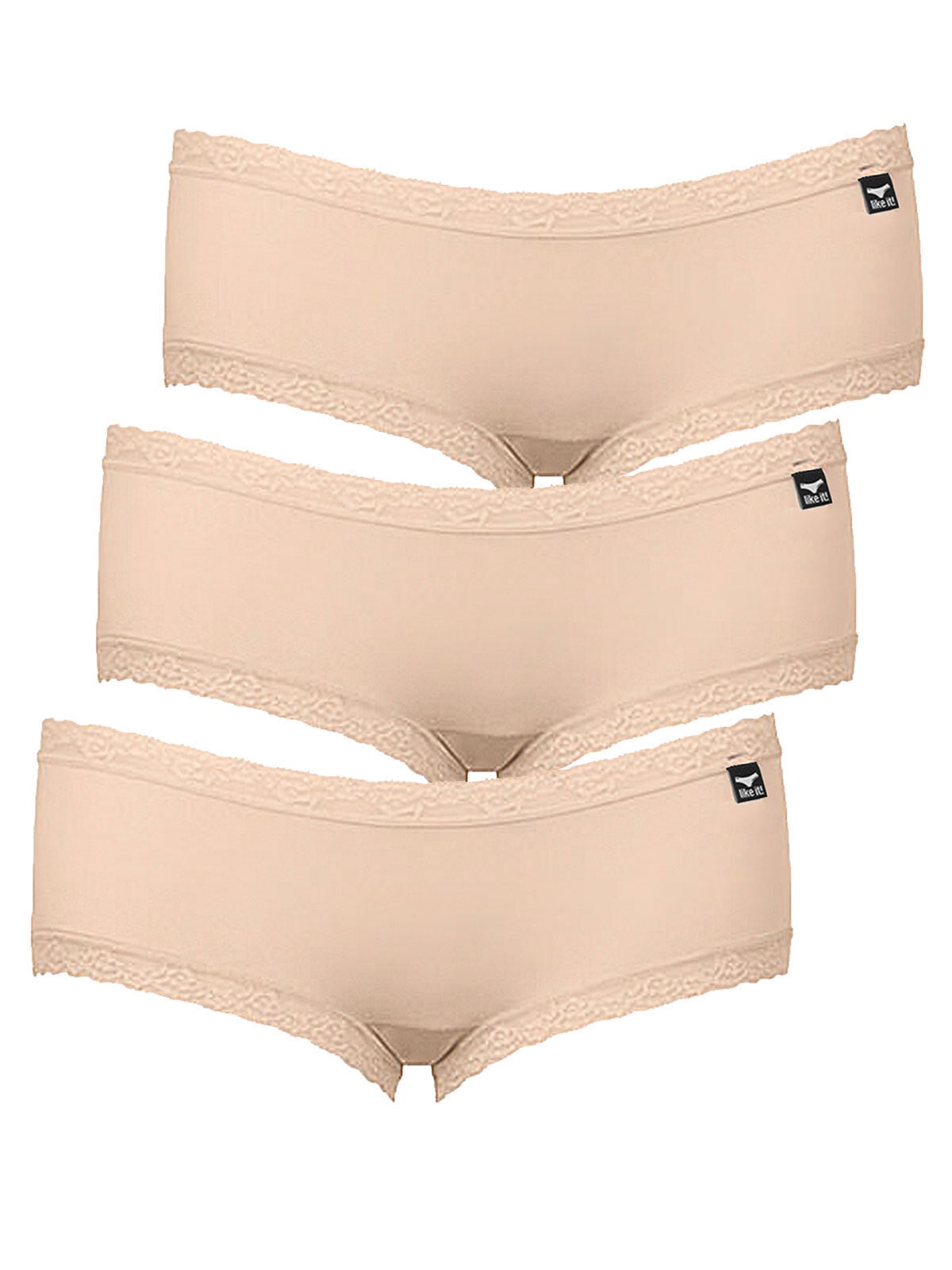 like it Panty "3er Pack Damen Panty Olivia", (Spar-Pack, 3 Stück St.)