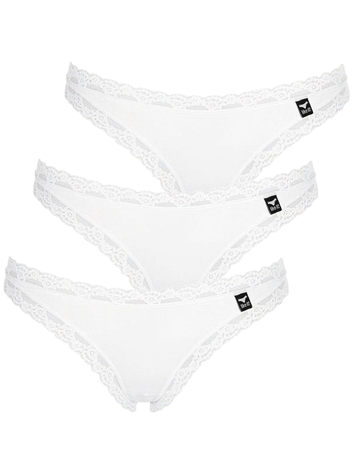 like it String "3er Pack Damen String Olivia", (Spar-Pack, 3 Stück St.)