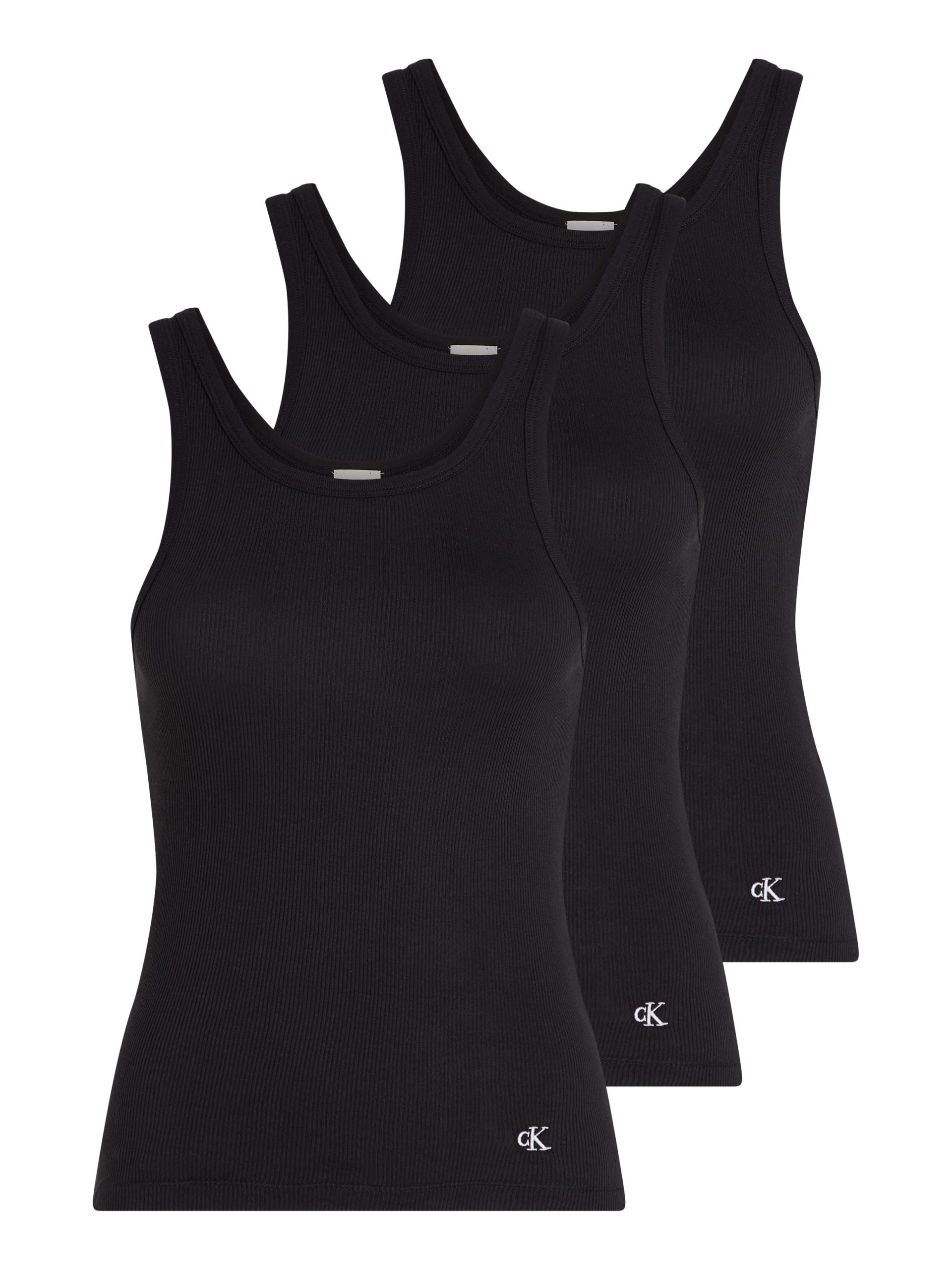 Calvin Klein Underwear Tanktop "SCOOP NECK COTTON TANK 3PK", (Packung, 3 tlg., 3er-Pack), mit Logostickerei