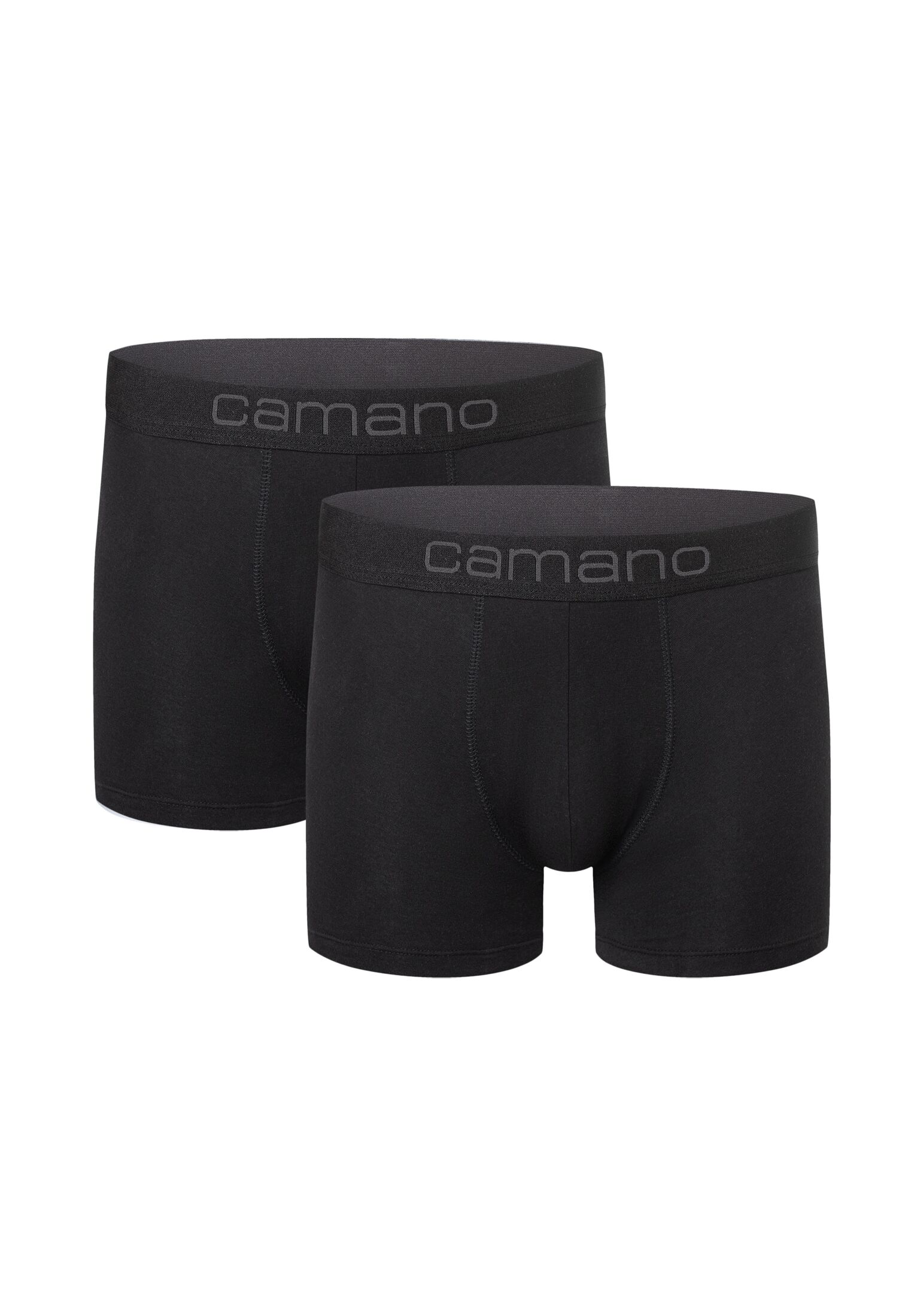 Camano Boxershorts "Boxershorts Unterhosen Herren elastischer Gummibund ohne"