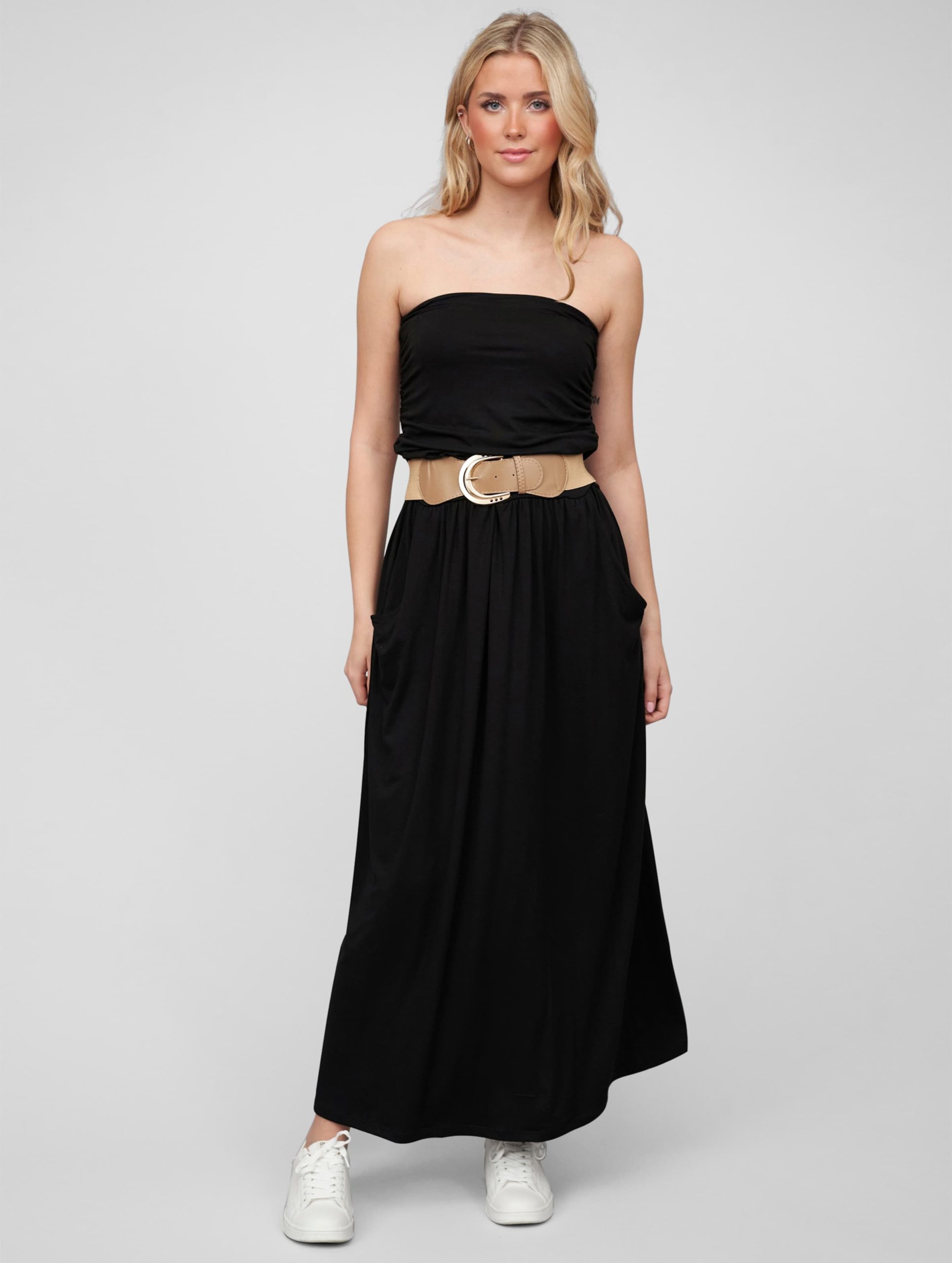Cloud5ive Longform Bandeau 2 Pockets Kleid