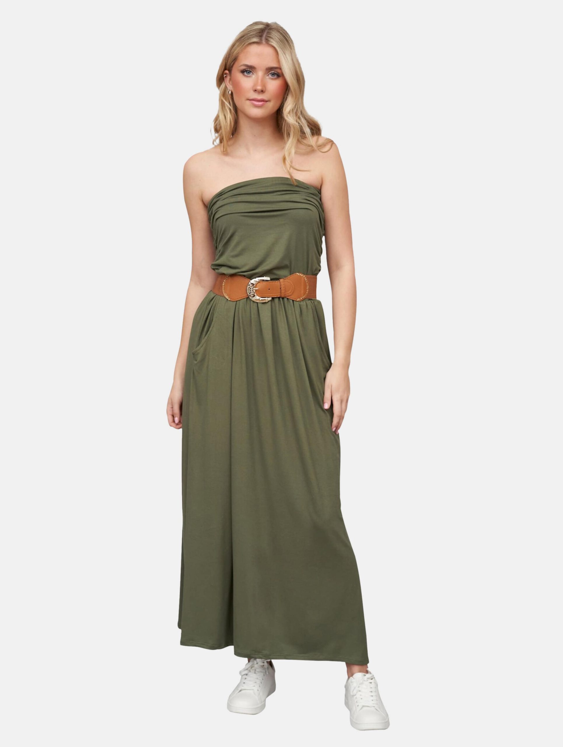 Cloud5ive Longform Bandeau 2 Pockets Kleid