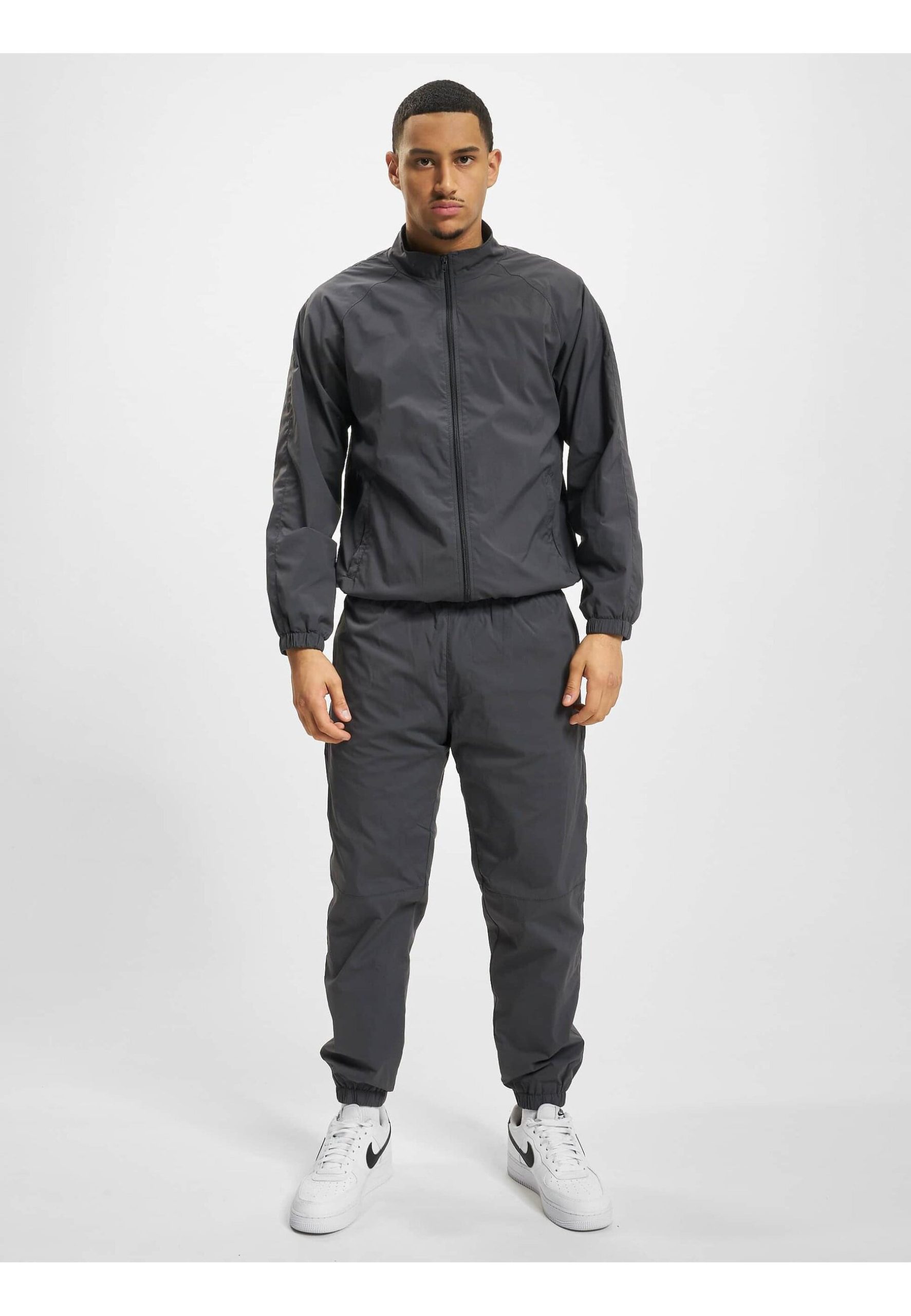 DEF Trainingsanzug "DEF Herren DEF Elastic plain track suit", (2 tlg.)