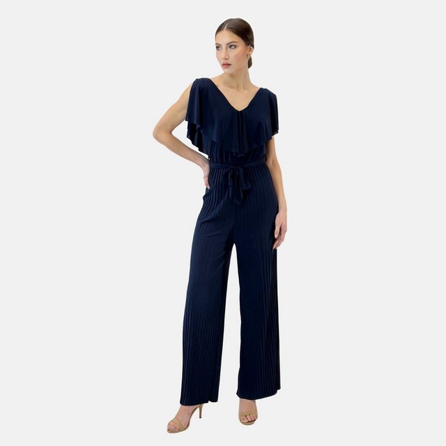 Elara Jumpsuit Elara Damen Jumpsuit V-Schnitt (1-tlg)