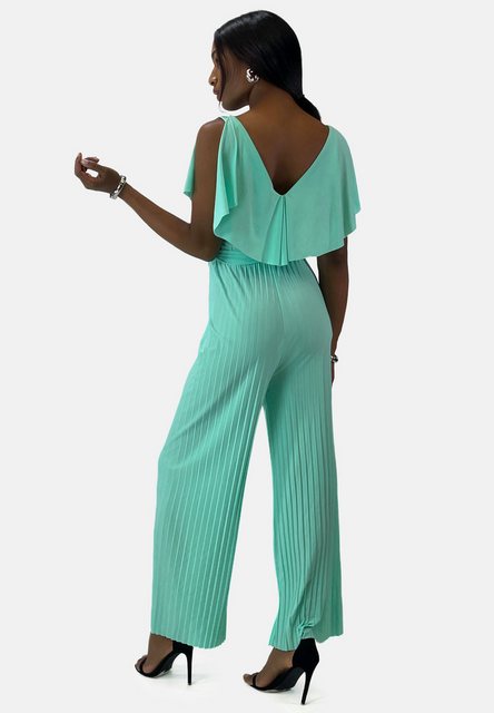 Elara Jumpsuit Elara Damen Jumpsuit V-Schnitt (1-tlg)