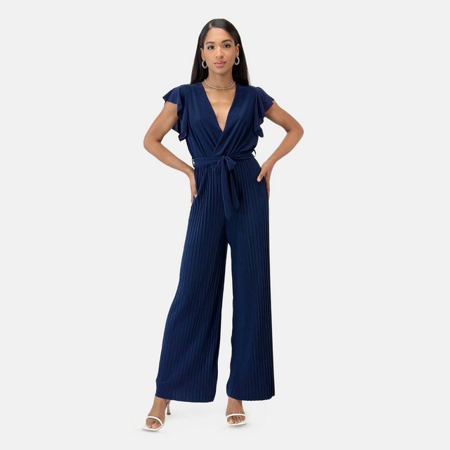 Elara Jumpsuit Elara Damen Jumpsuit V-Schnitt (1-tlg)