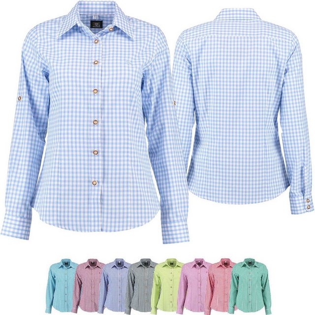 German Wear Trachtenbluse GW-OB13 Trachtenbluse für Trachten lederhosen bluse Trachtenmode kariert