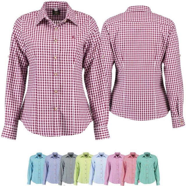 German Wear Trachtenbluse GW-OB13 Trachtenbluse für Trachten lederhosen bluse Trachtenmode kariert