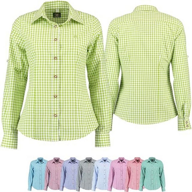 German Wear Trachtenbluse GW-OB13 Trachtenbluse für Trachten lederhosen bluse Trachtenmode kariert