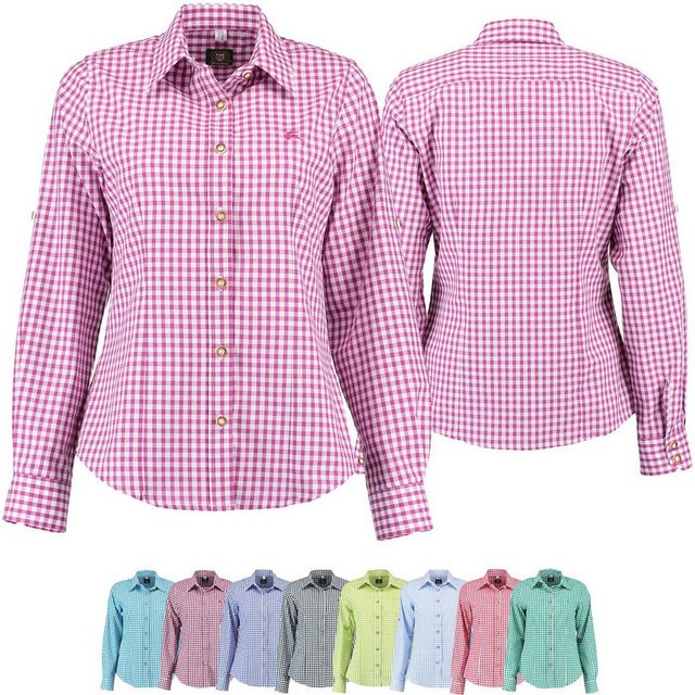German Wear Trachtenbluse GW-OB13 Trachtenbluse für Trachten lederhosen bluse Trachtenmode kariert