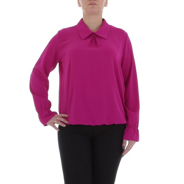 Ital-Design Langarmbluse Damen Elegant (85915894) Bluse in Pink