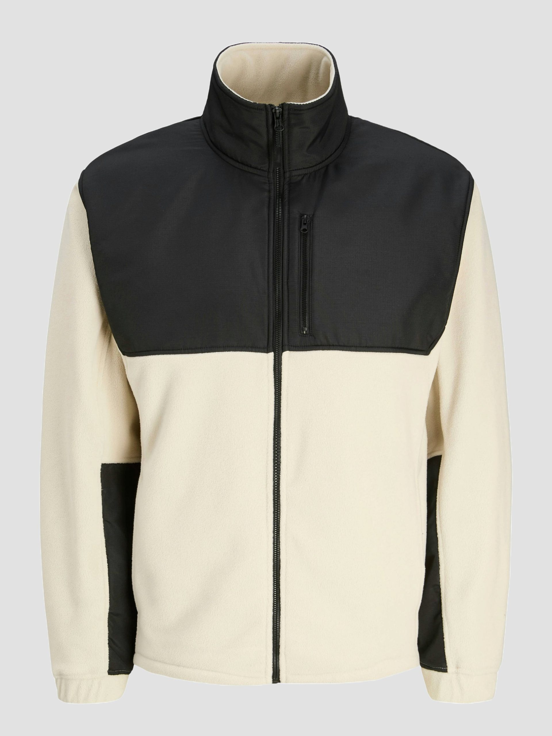 Jack & Jones Lima Fleece High Neck Zip Thru Strickjacke