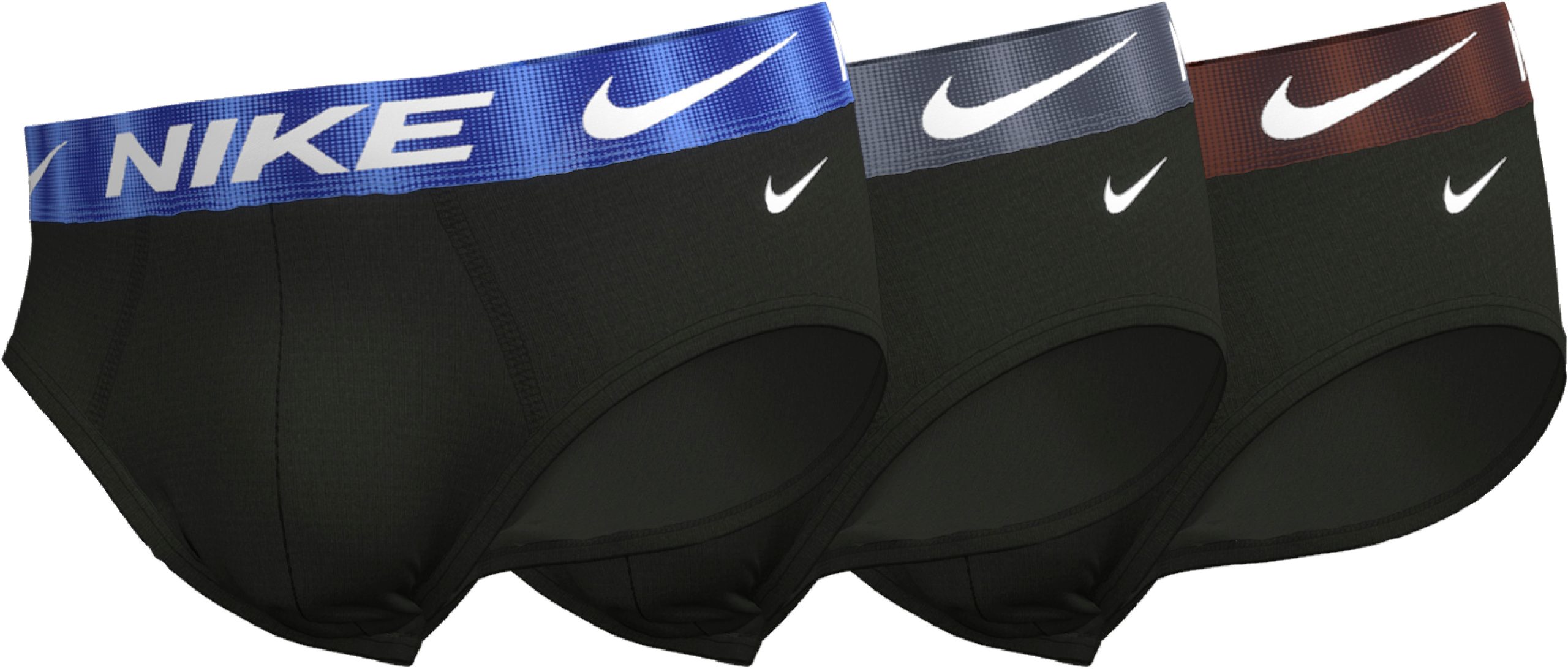NIKE Underwear Hipster "HIP BRIEF 3PK", (Packung, 3 St., 3er), mit NIKE Logo-Elastikbund