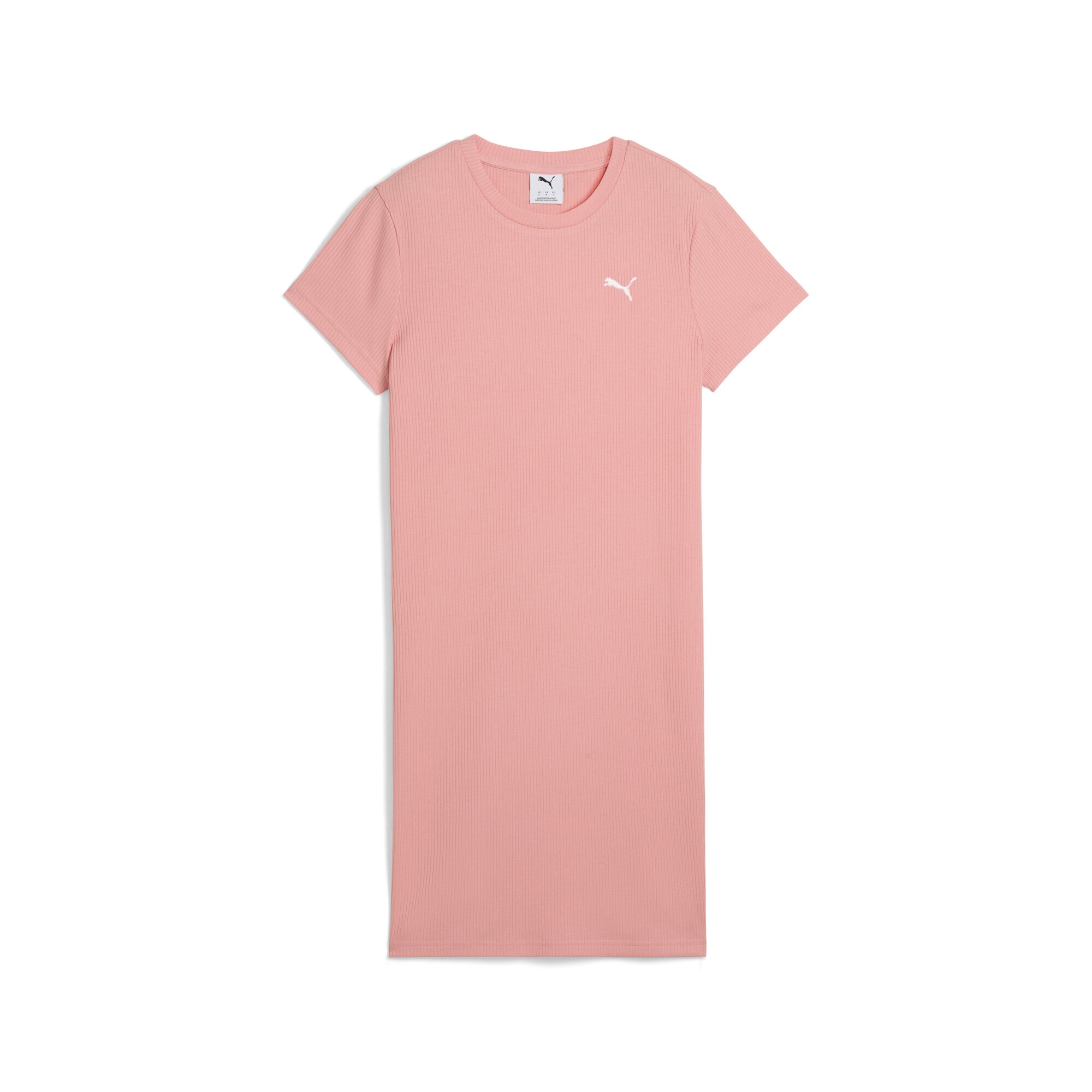 PUMA Sweatkleid "ESS ELEVATED Geripptes Bodycon-Kleid Damen"