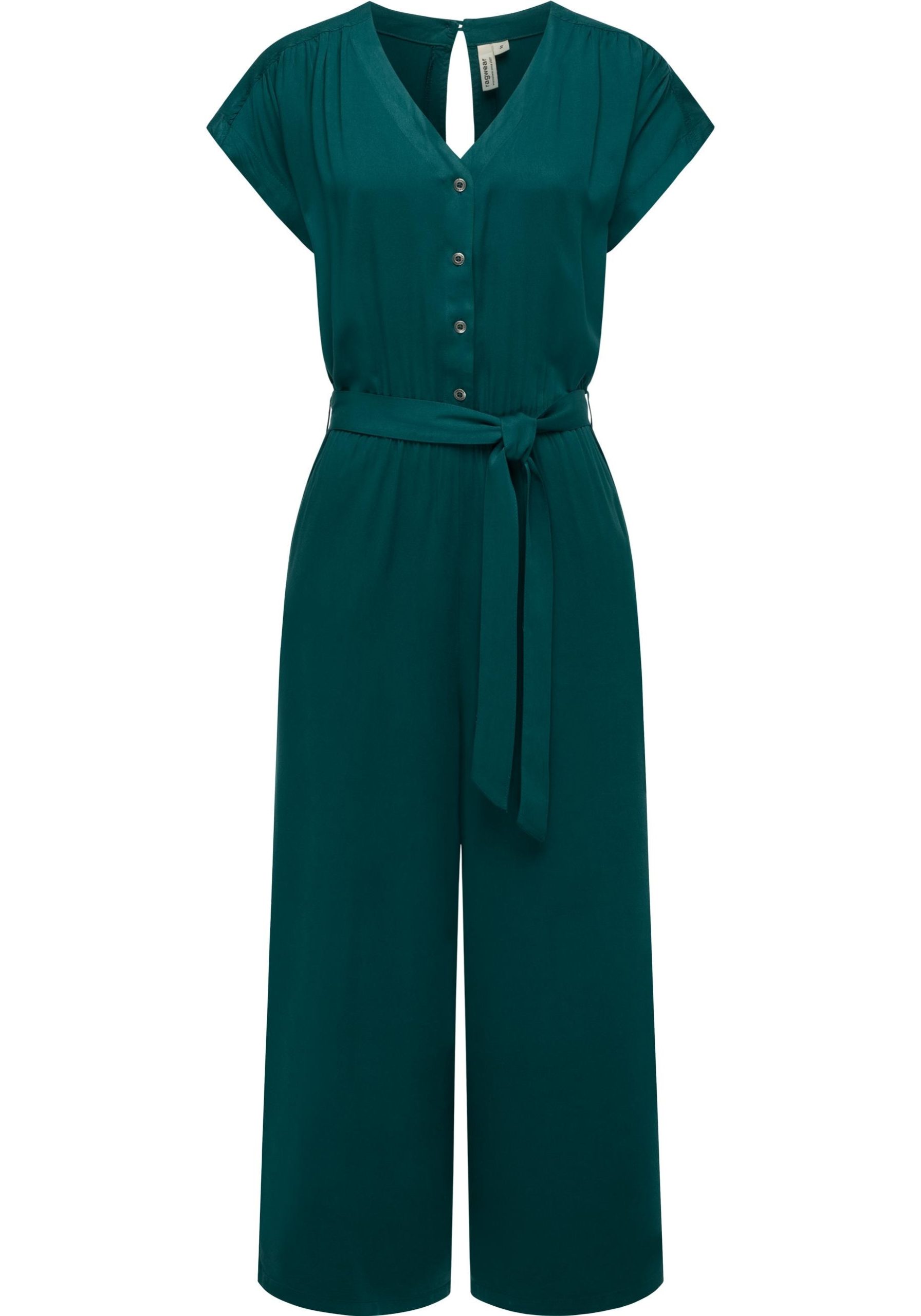 Ragwear Jumpsuit "Glina", Langer Damen Overall mit Bindegürtel an der Taille